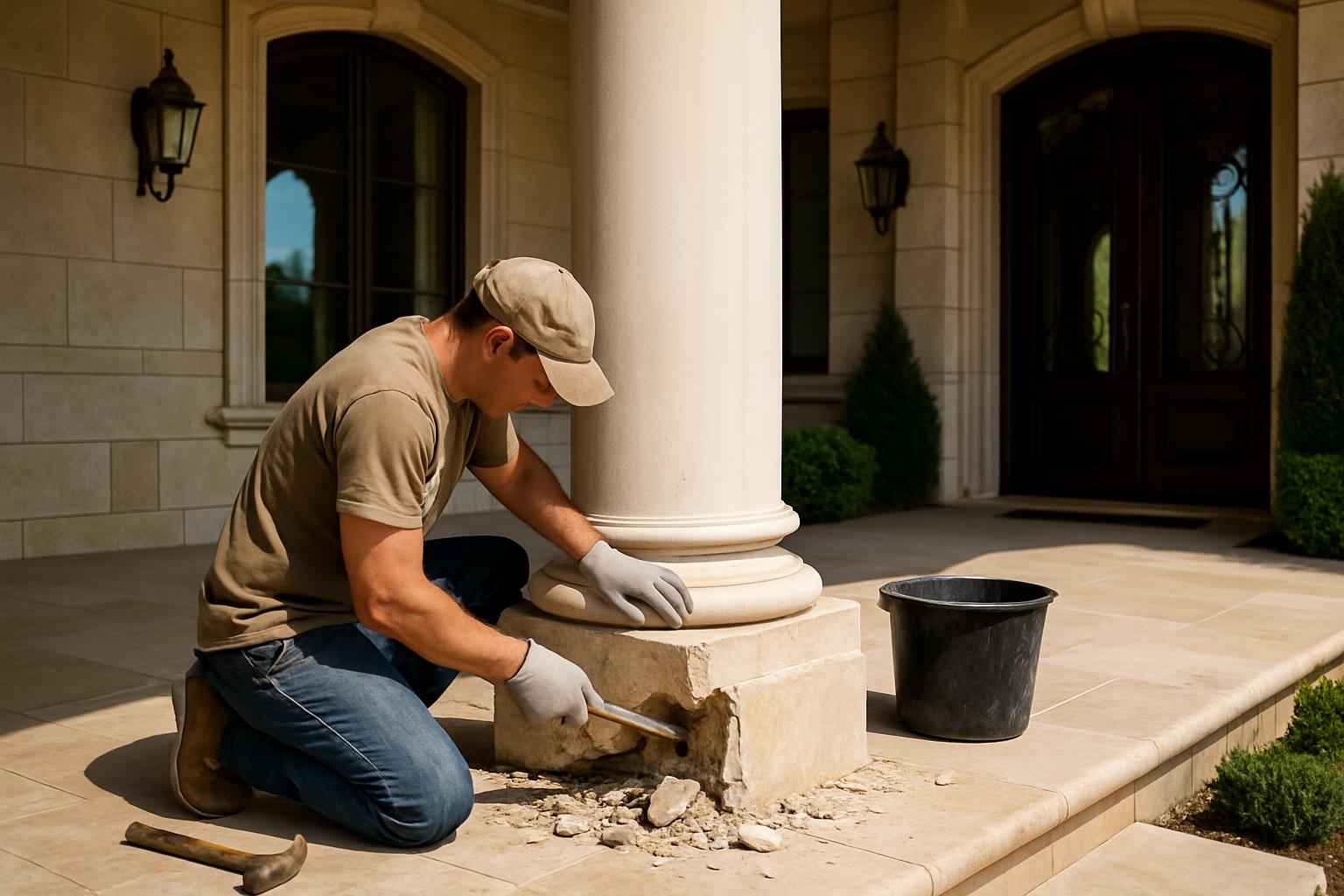 Column Base Repair Service in Round Mountain TX