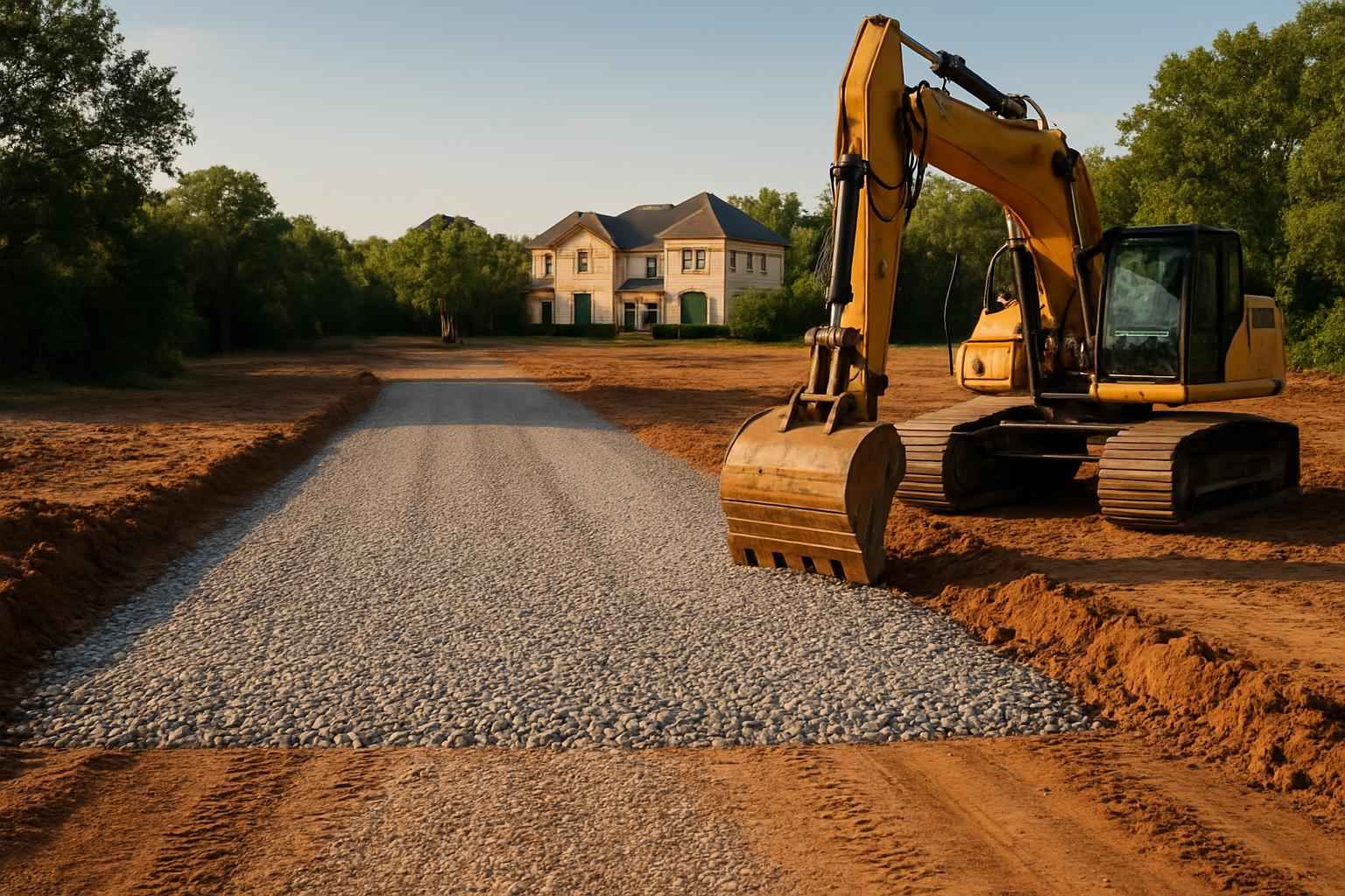 Construction Entrance Installation in Granite Shoals TX