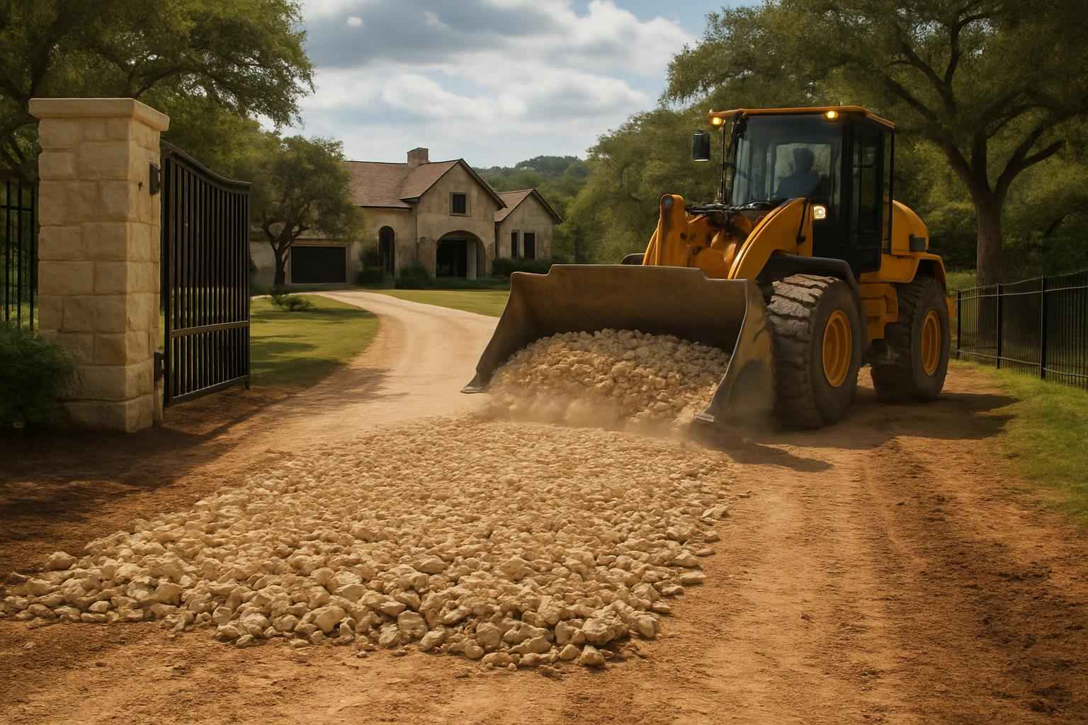 Construction Entrance Installation in Hunt TX