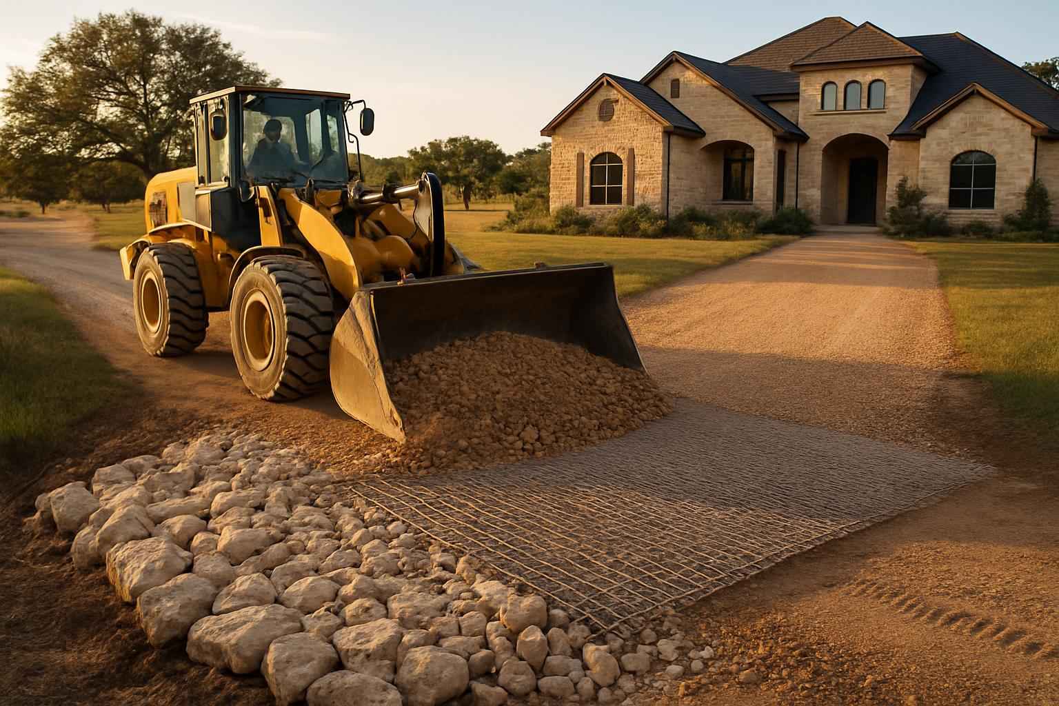 Construction Entrance Installation in Llano TX