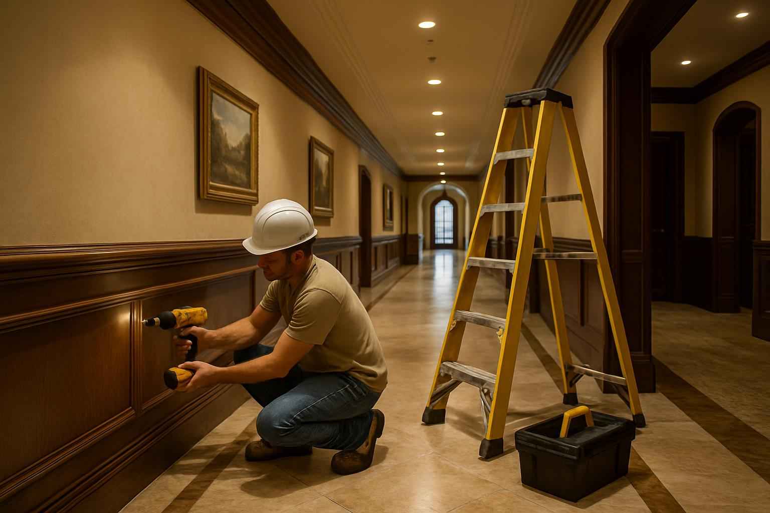 Corridor System Installation in Round Mountain TX