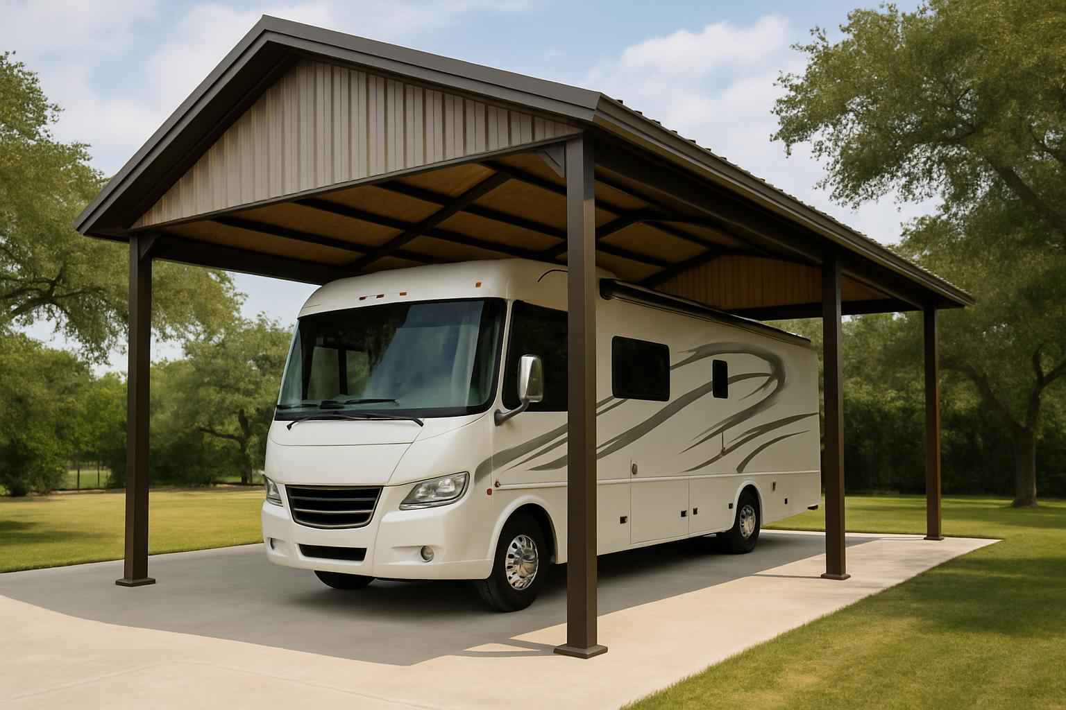 Covered RV Parking Builder in Cypress Mill TX