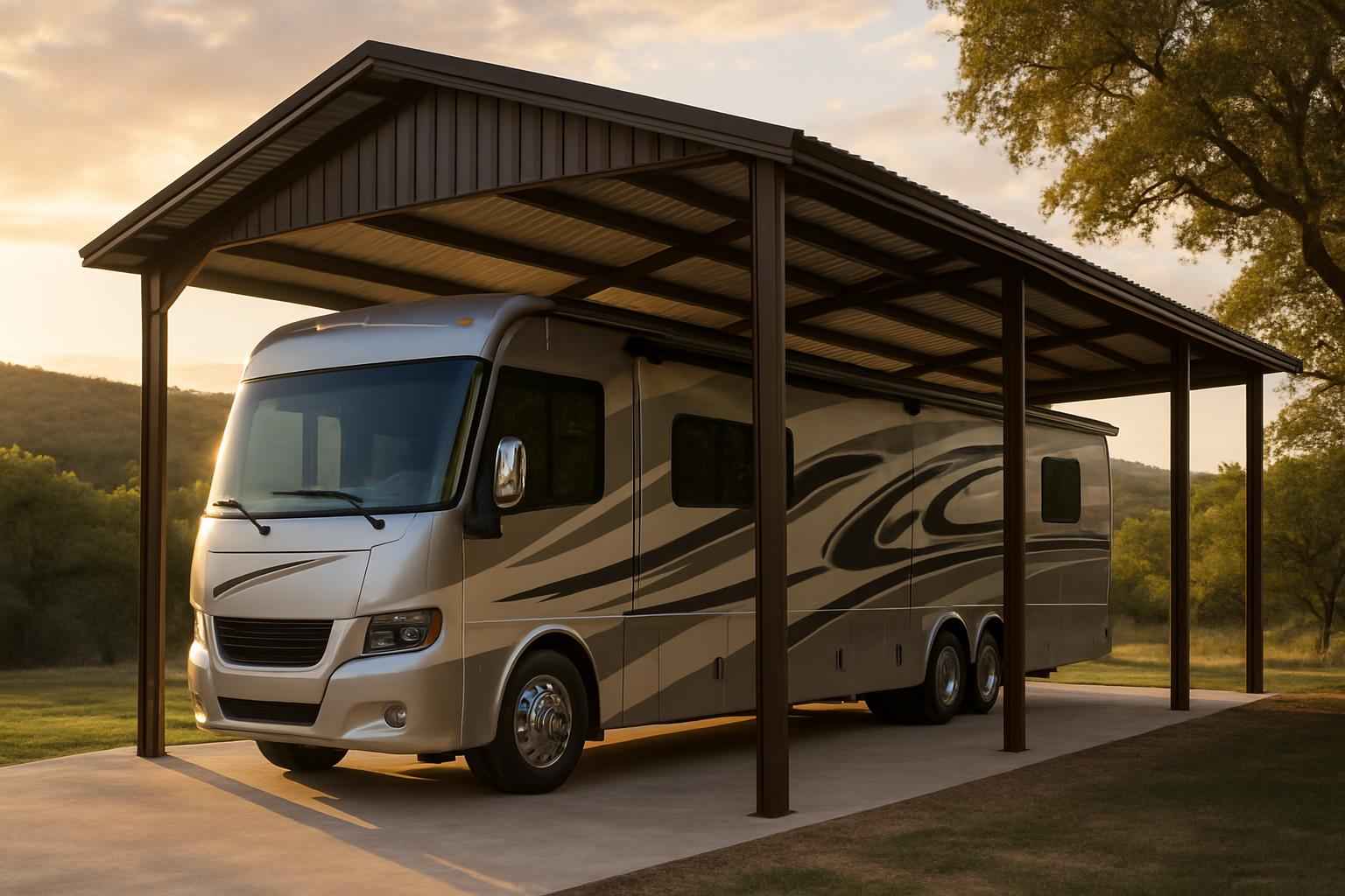 Covered RV Parking Builder in Hunt TX