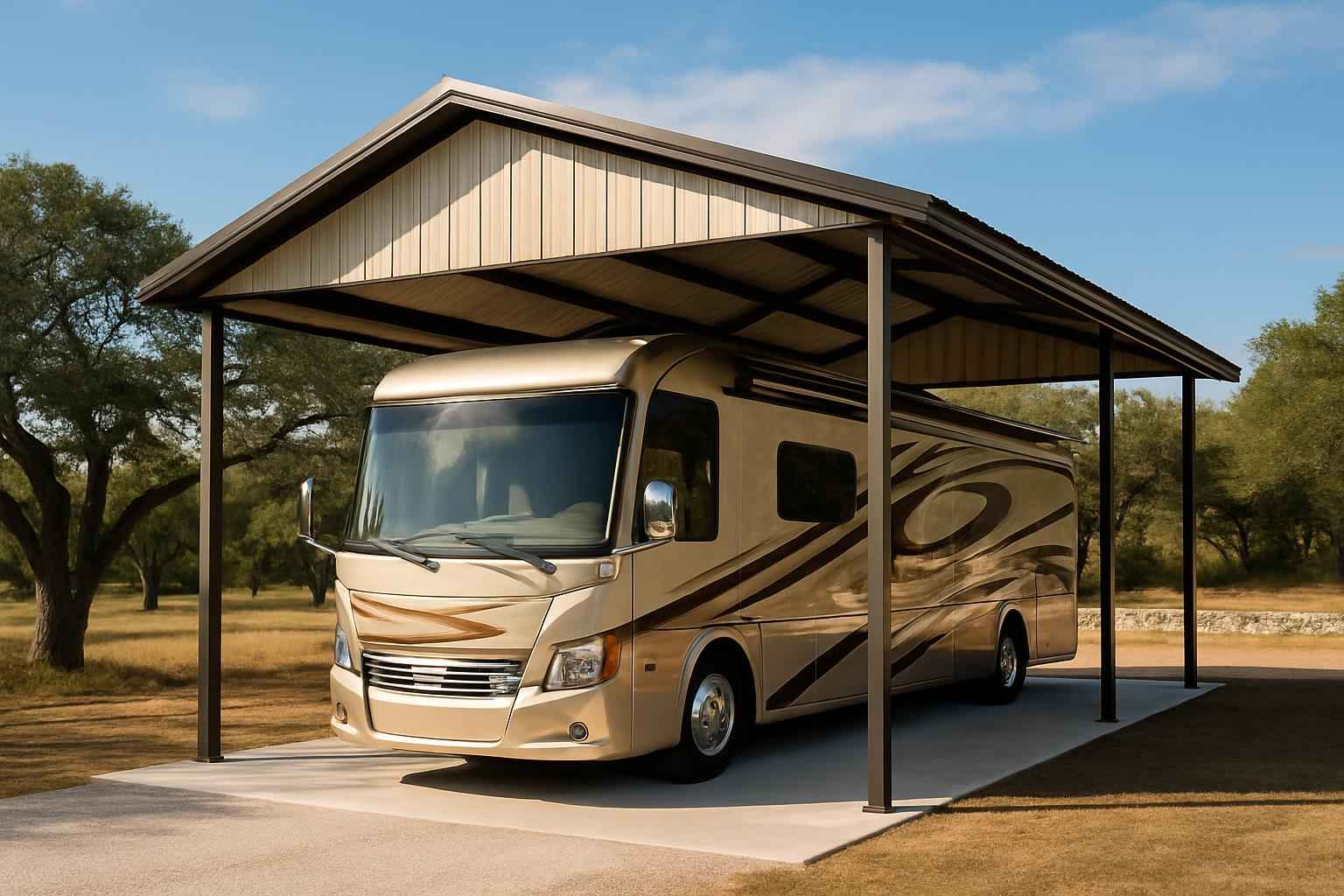 Covered RV Parking Builder in Kendalia TX