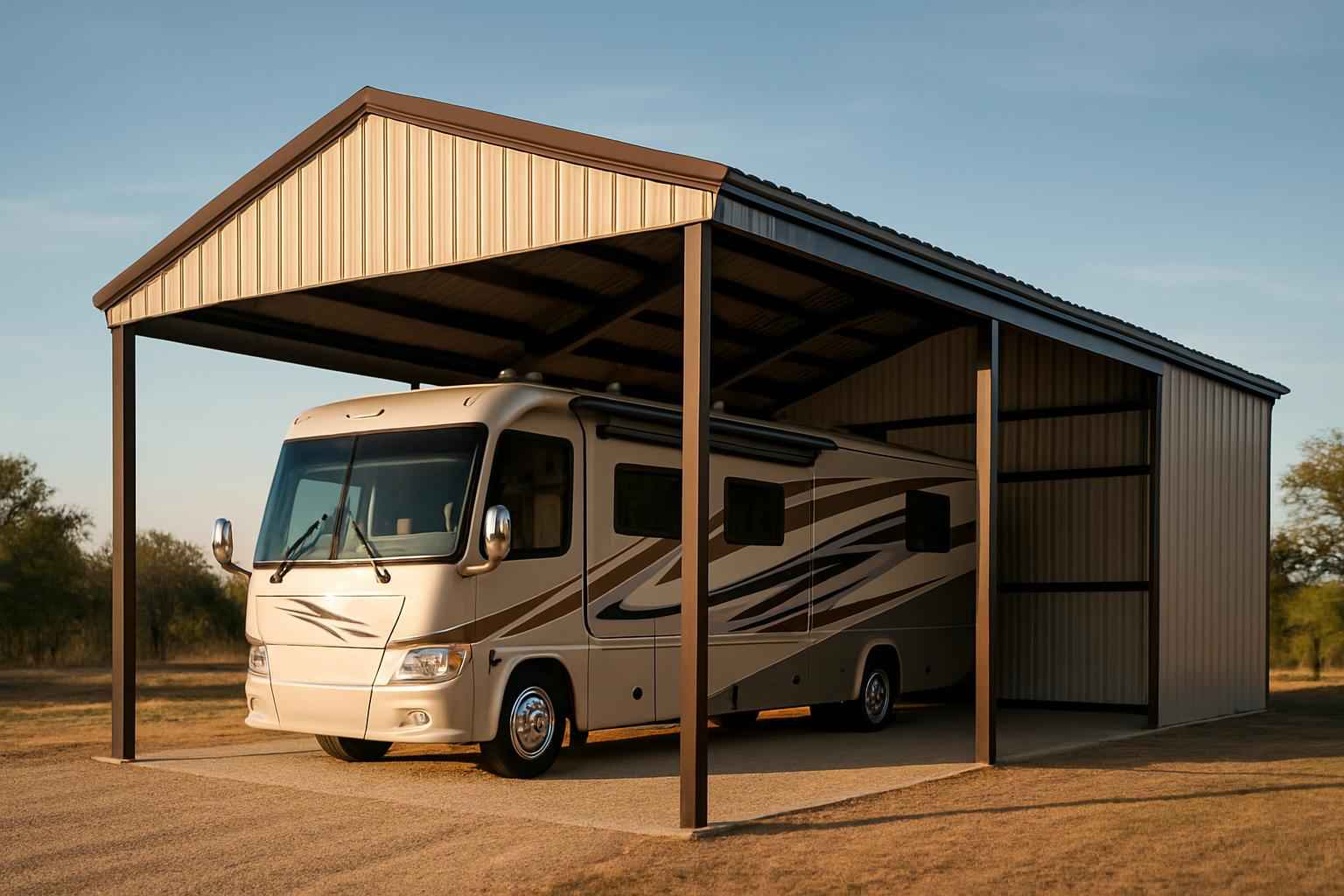 Covered RV Parking Builder in Llano TX