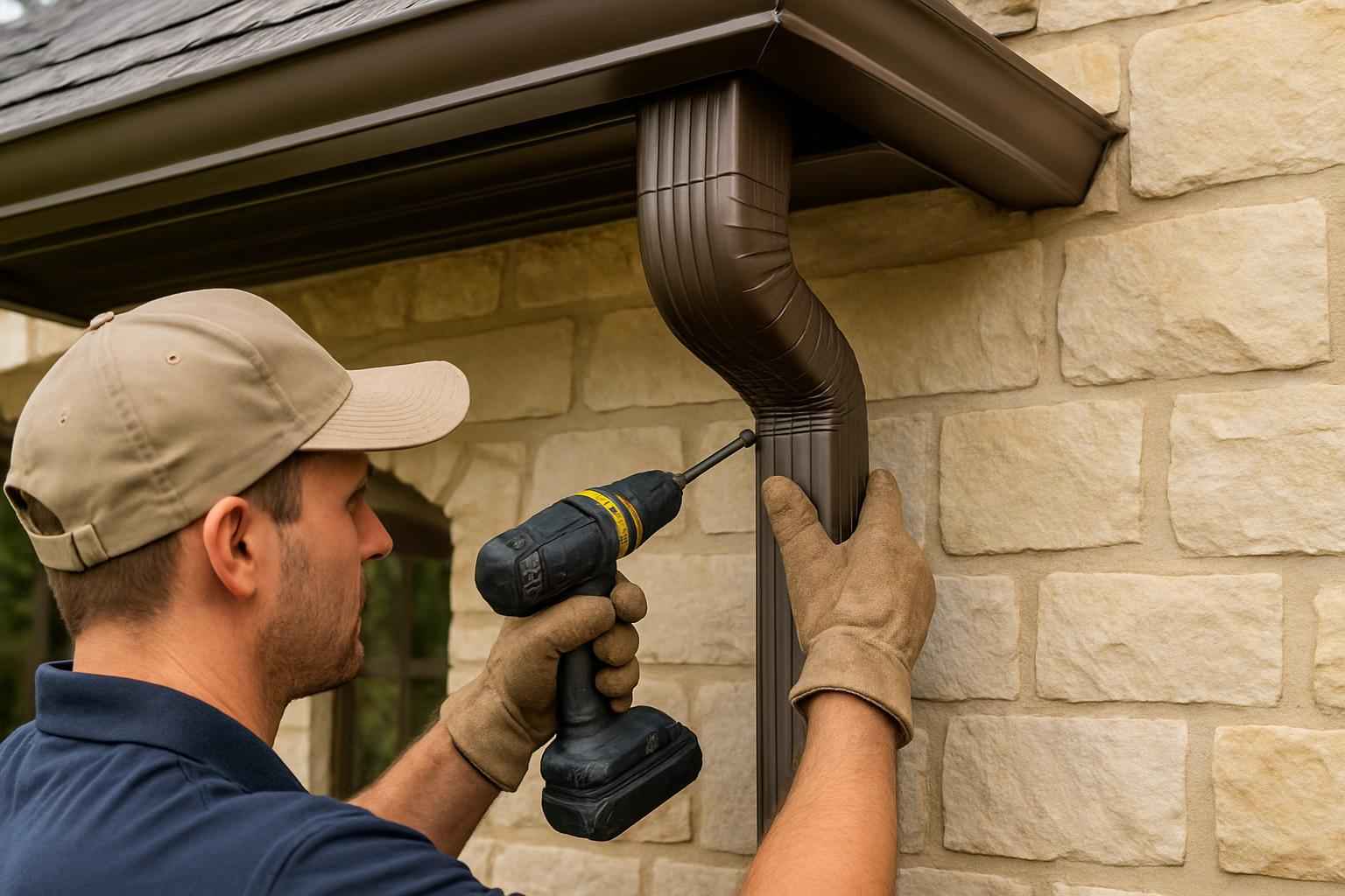 Downspout Installation Service in Hunt TX