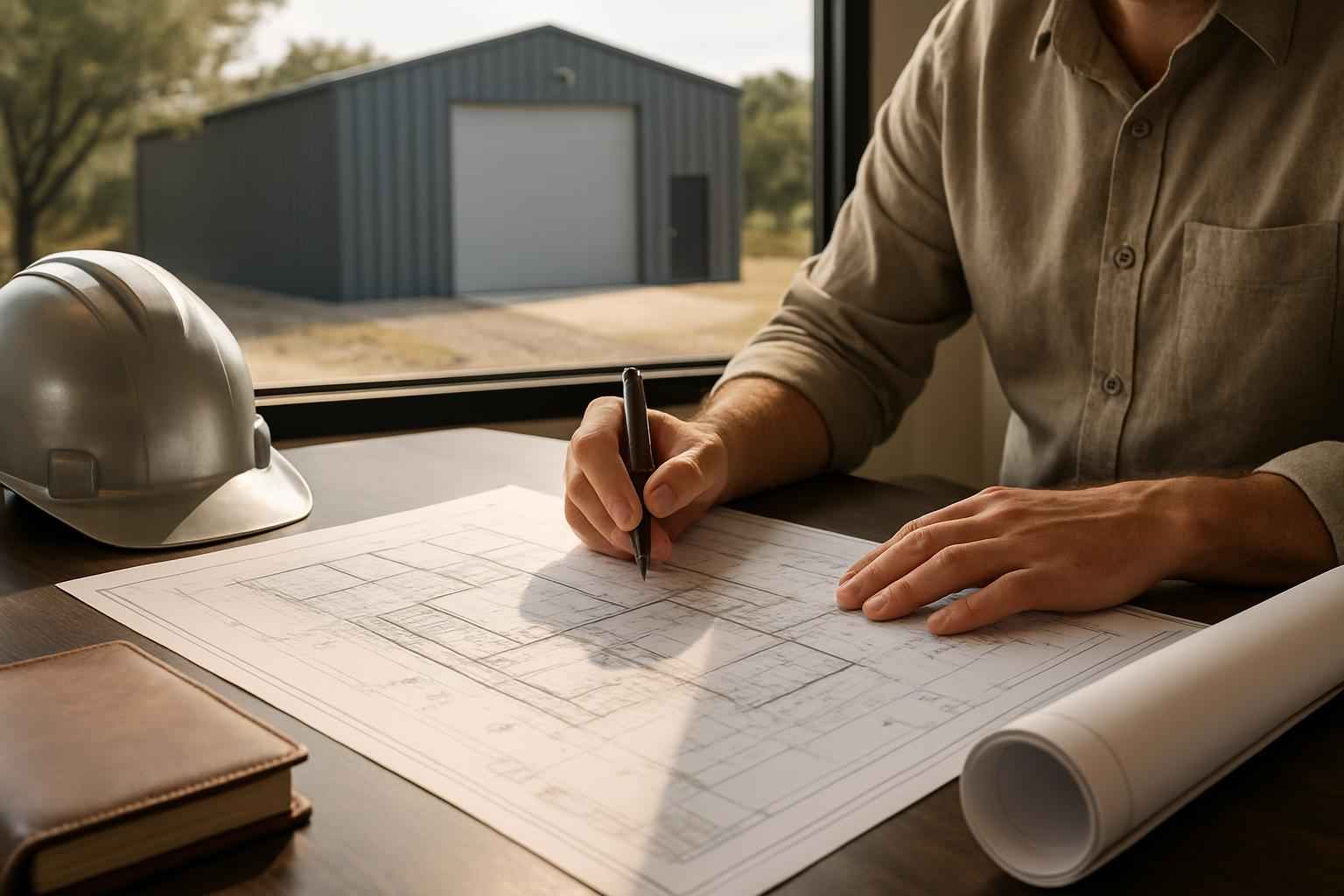 Engineered Metal Building Plans in Kingsland TX