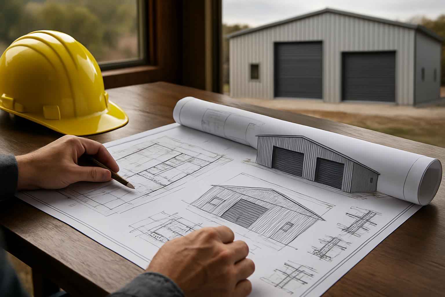 Engineered Metal Building Plans in Round Mountain TX