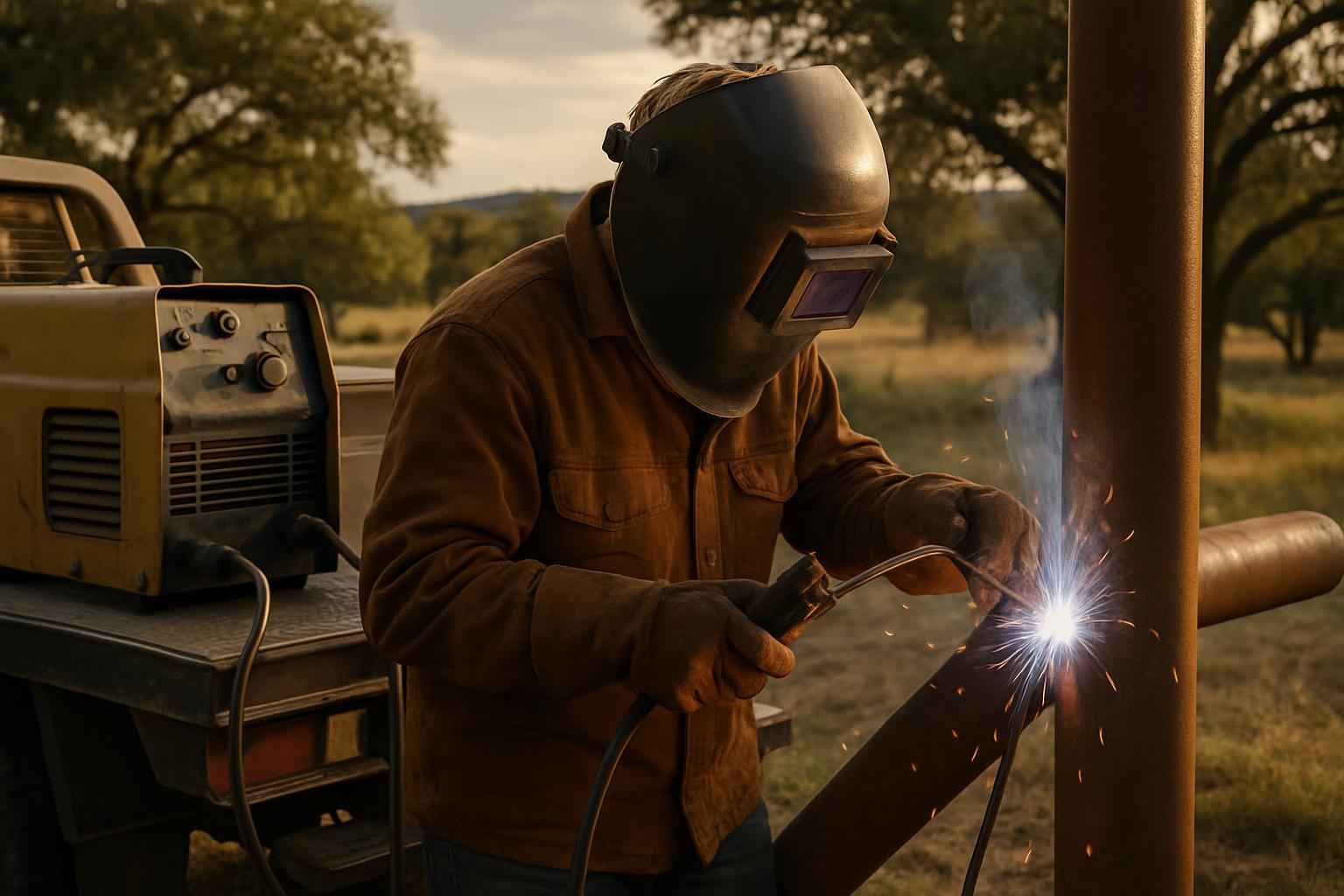 Field Welding Service in Hunt TX