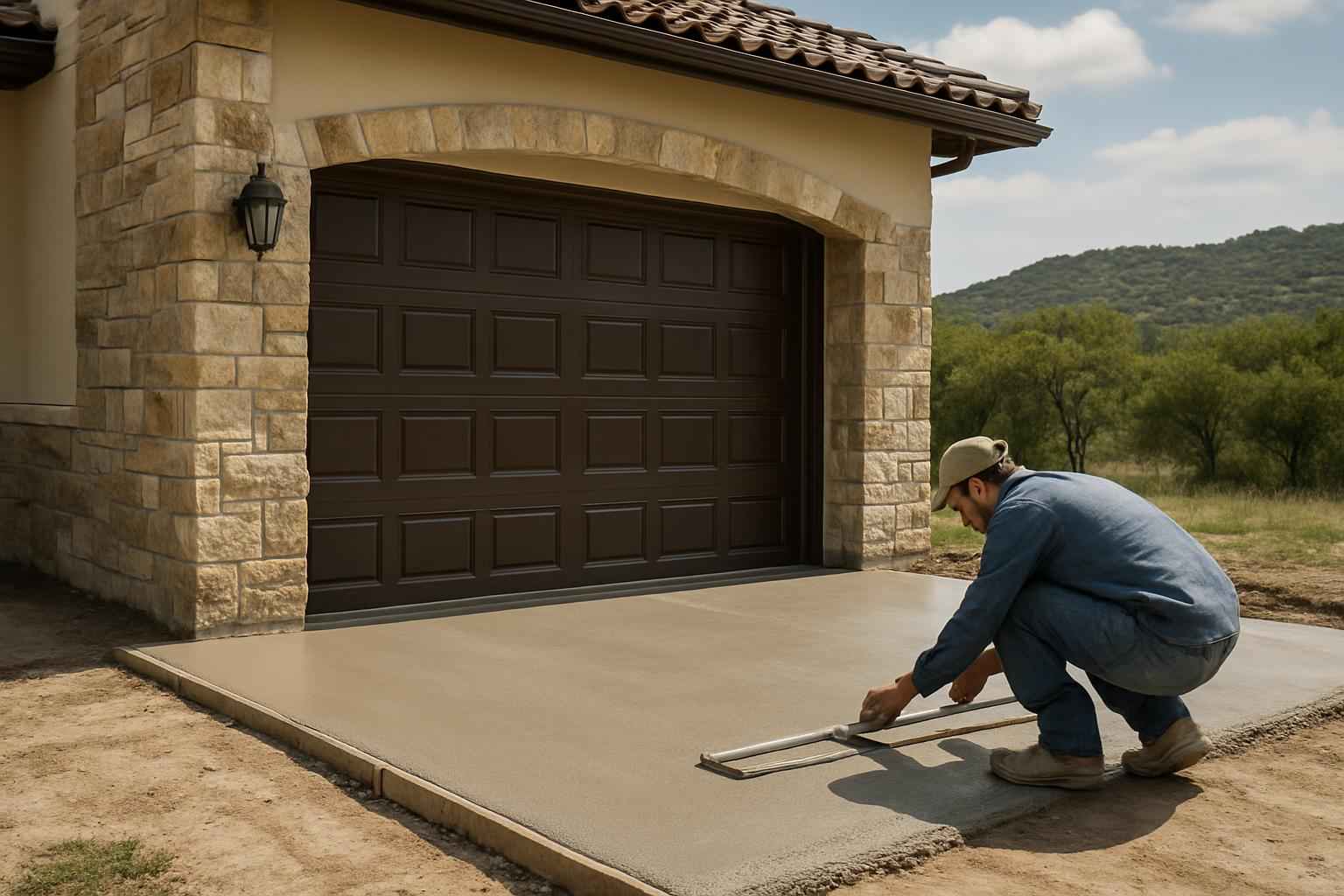 Garage Slab Installer in Round Mountain TX