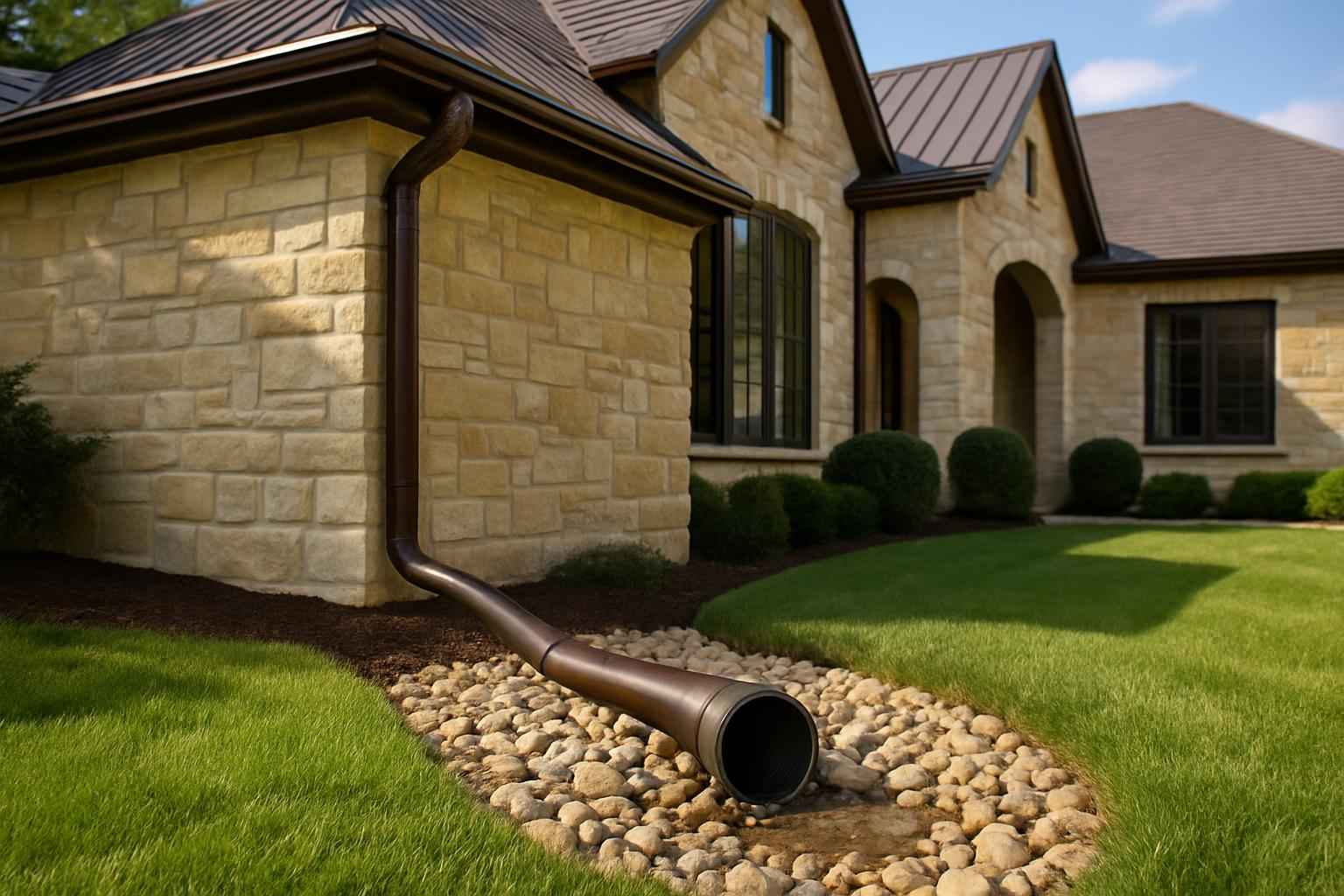 Gutter Outfall Drainage Service in Kendalia TX