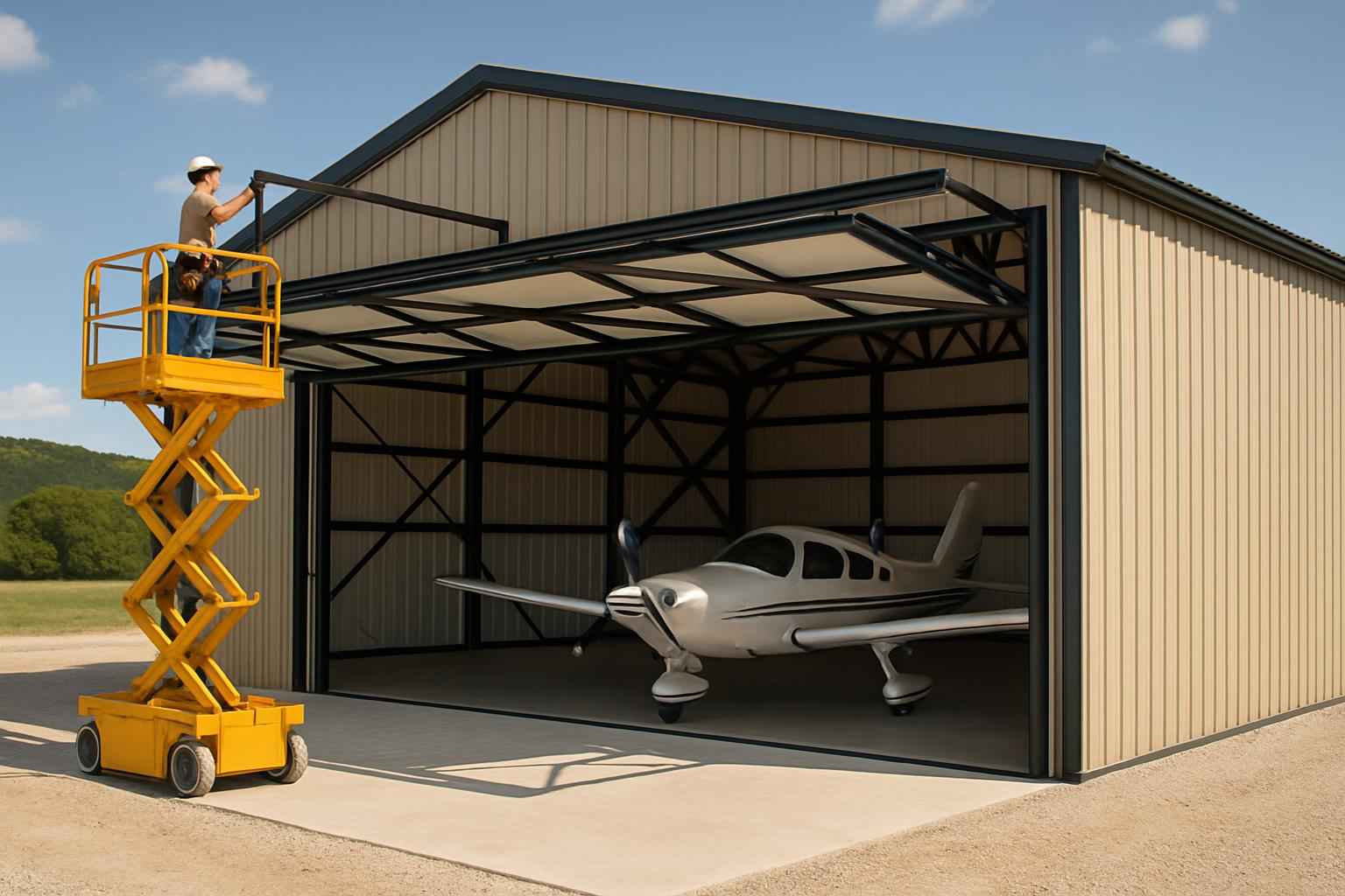 Hangar Door Installer in Hunt TX