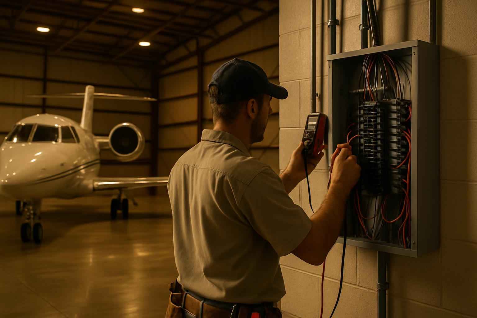 Hangar Electrical Service in Hunt TX