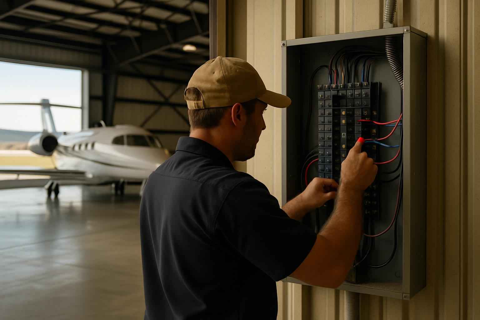 Hangar Electrical Service in Round Mountain TX