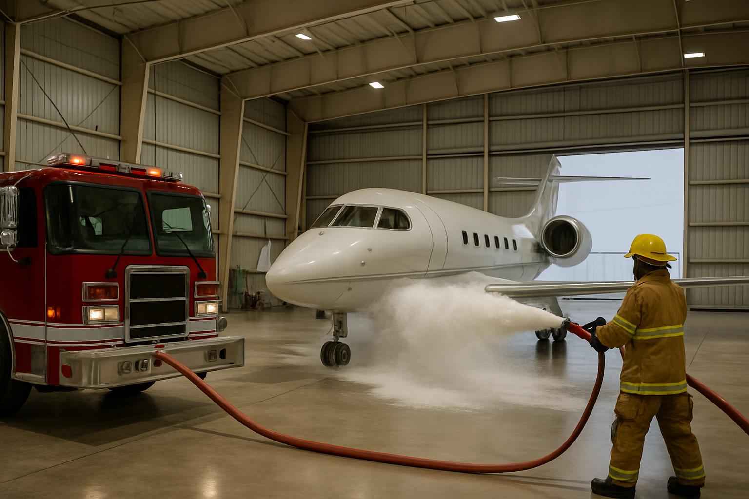 Hangar Fire Suppression Service in Round Mountain TX