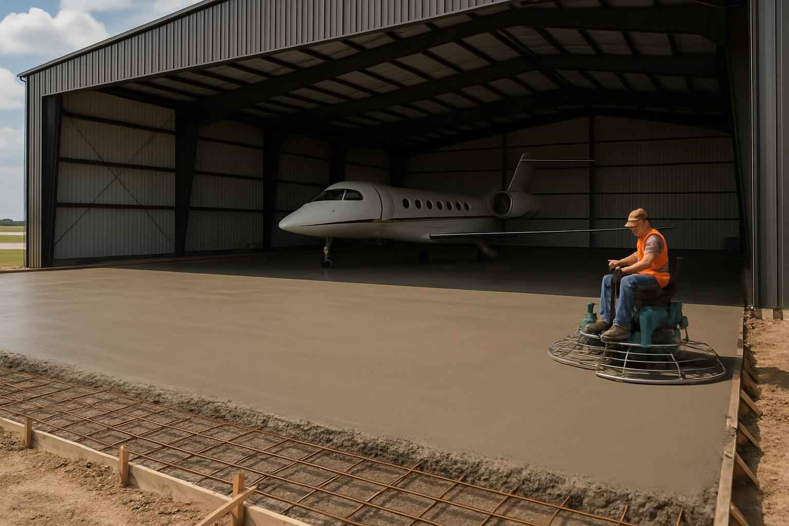 Hangar Slab Foundation Contractor in Boerne TX