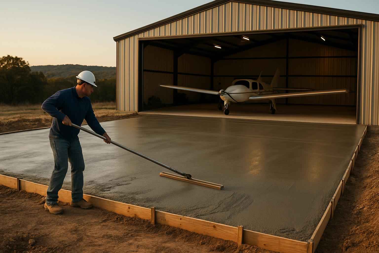 Hangar Slab Foundation Contractor in Mountain Home TX