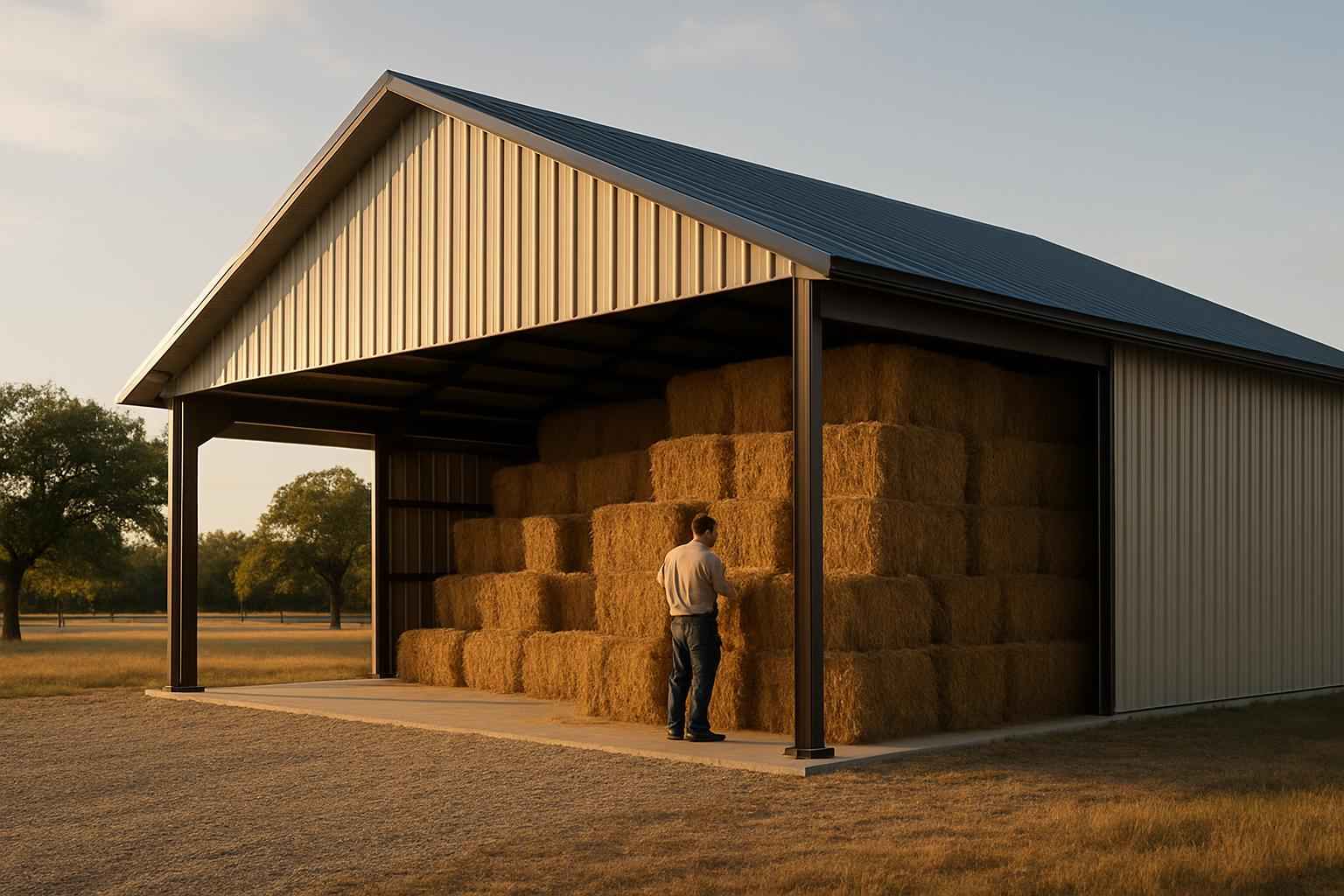 Hay Storage Building Contractor in Hunt TX