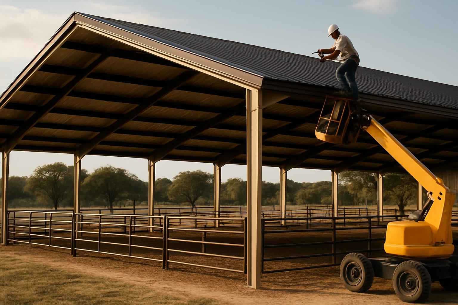Horse Arena Cover Installer in Hunt TX