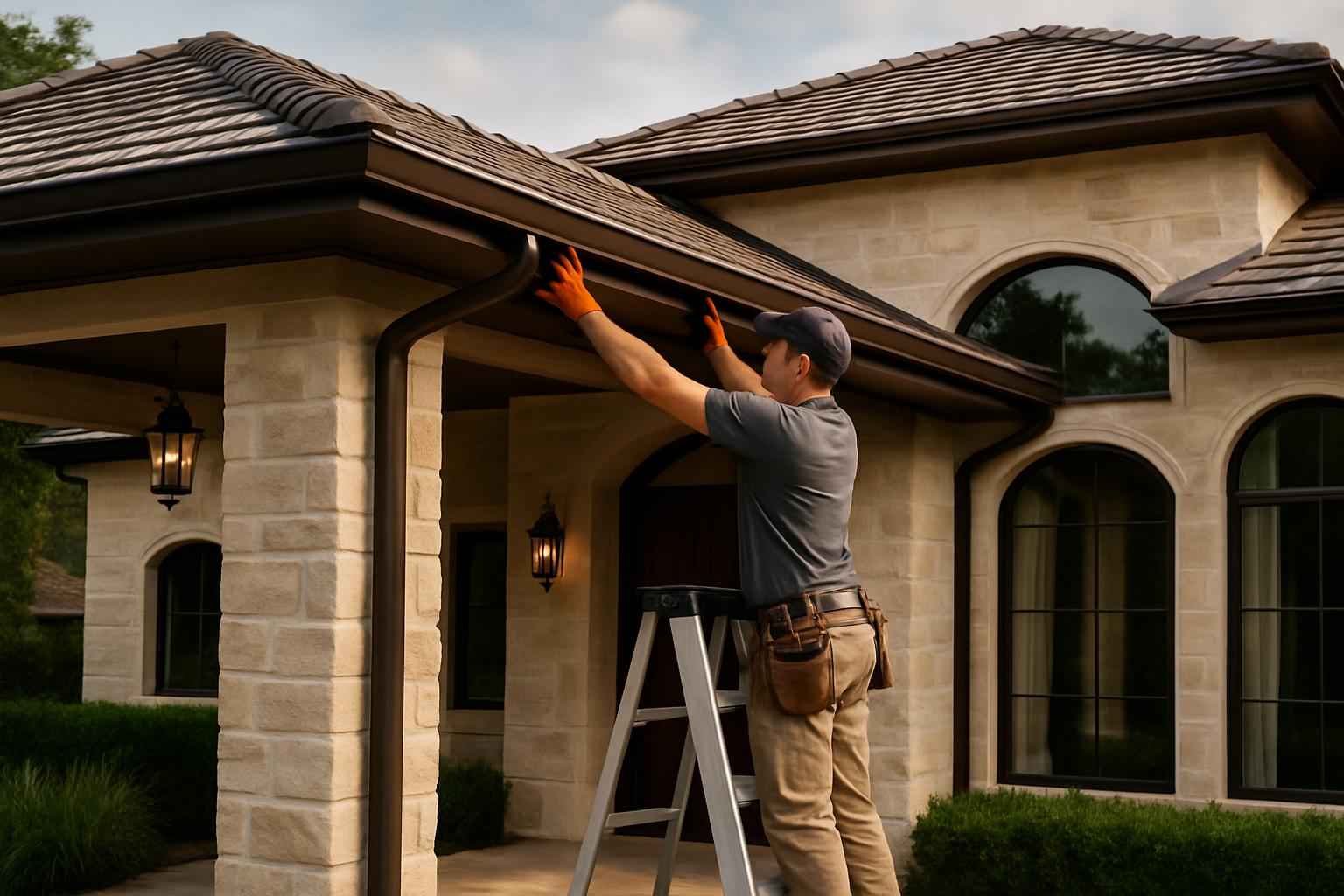 Lean To Gutter Installation in Cypress Mill TX