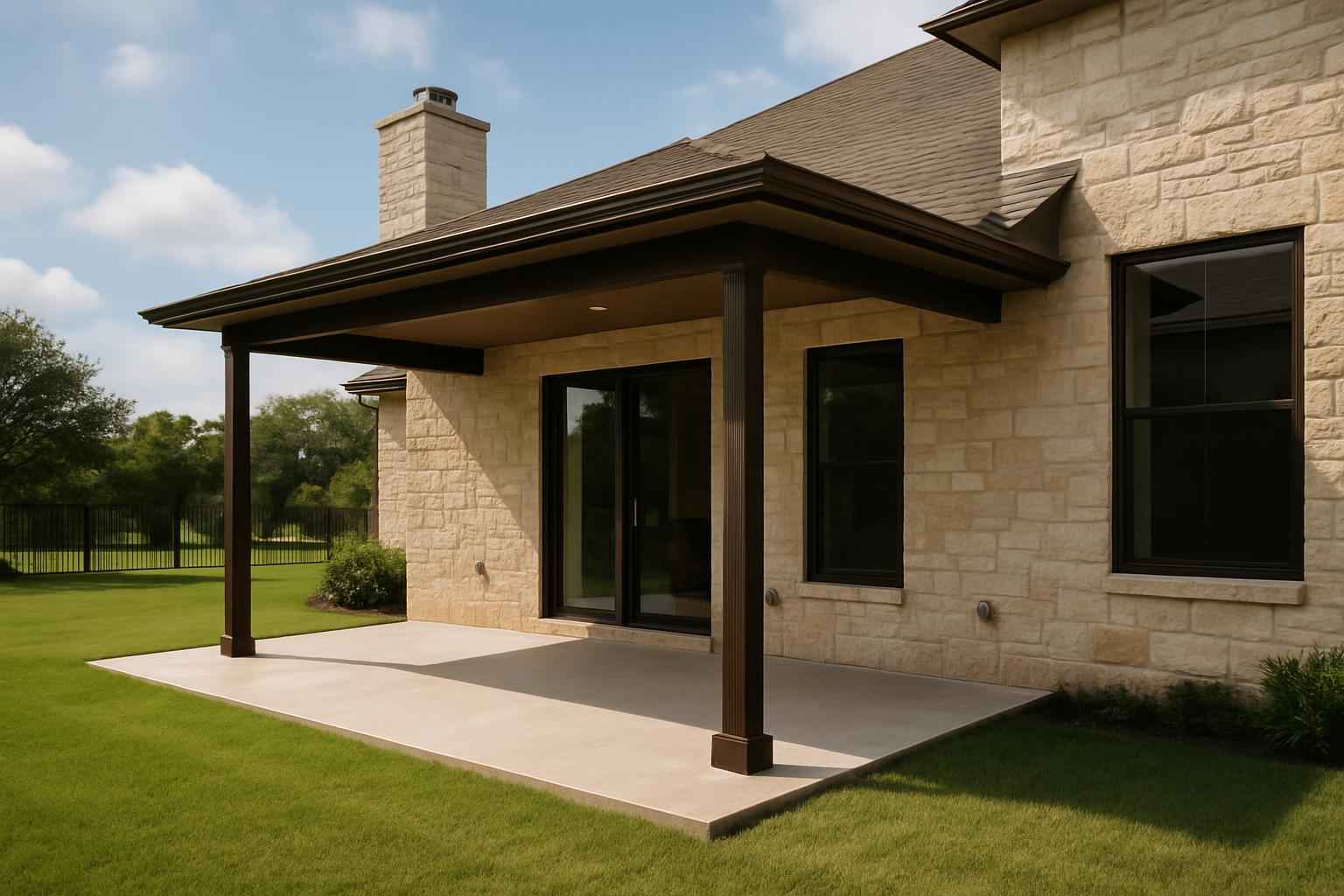 Lean To Slab Extension in Cypress Mill TX