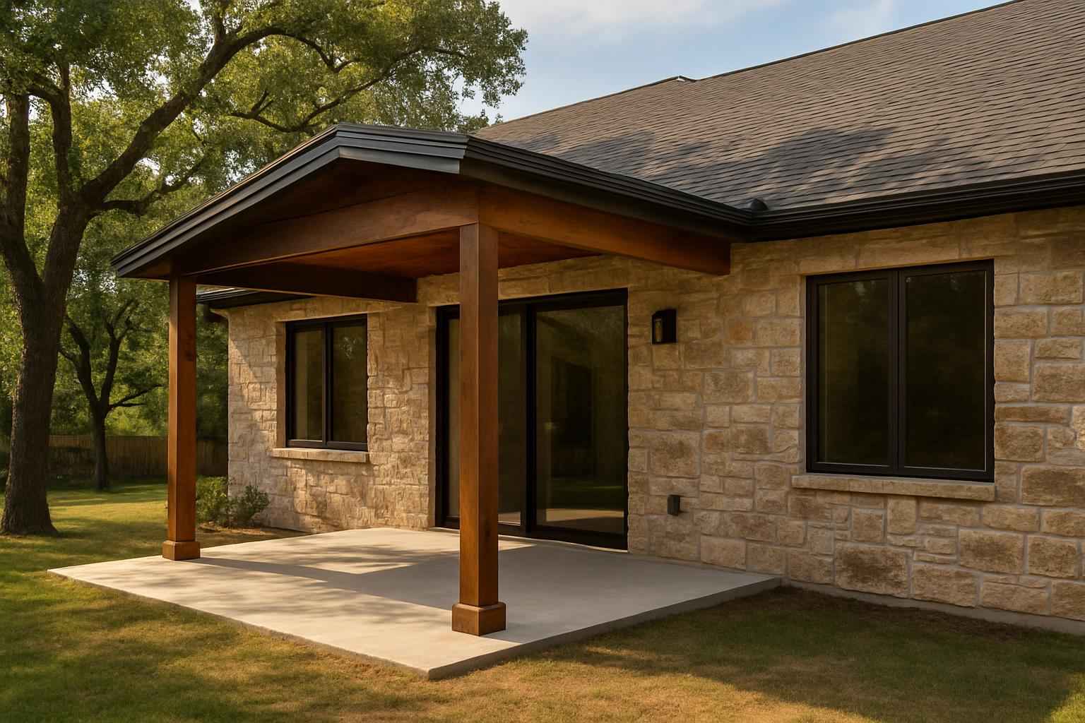 Lean To Slab Extension in Granite Shoals TX