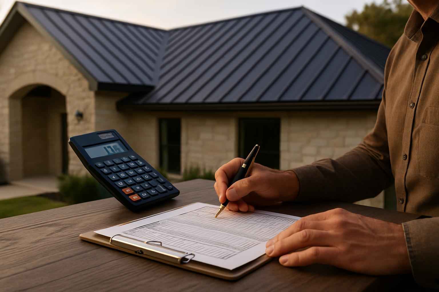 Metal Roof Cost Estimate in Kendalia TX