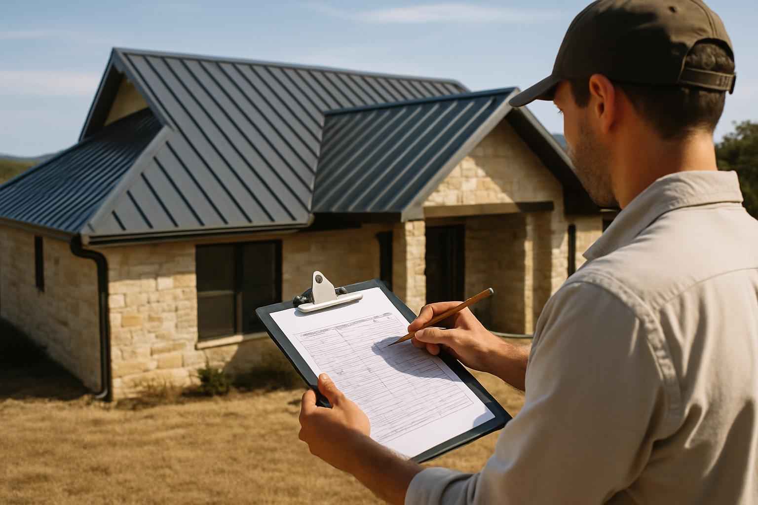 Metal Roof Cost Estimate in Round Mountain TX