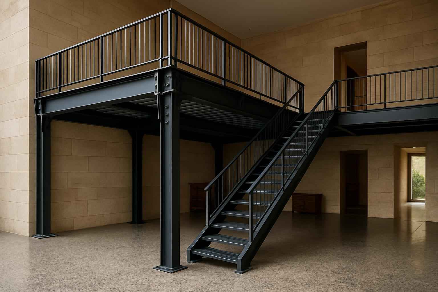 Mezzanine Support Fabrication in Granite Shoals TX