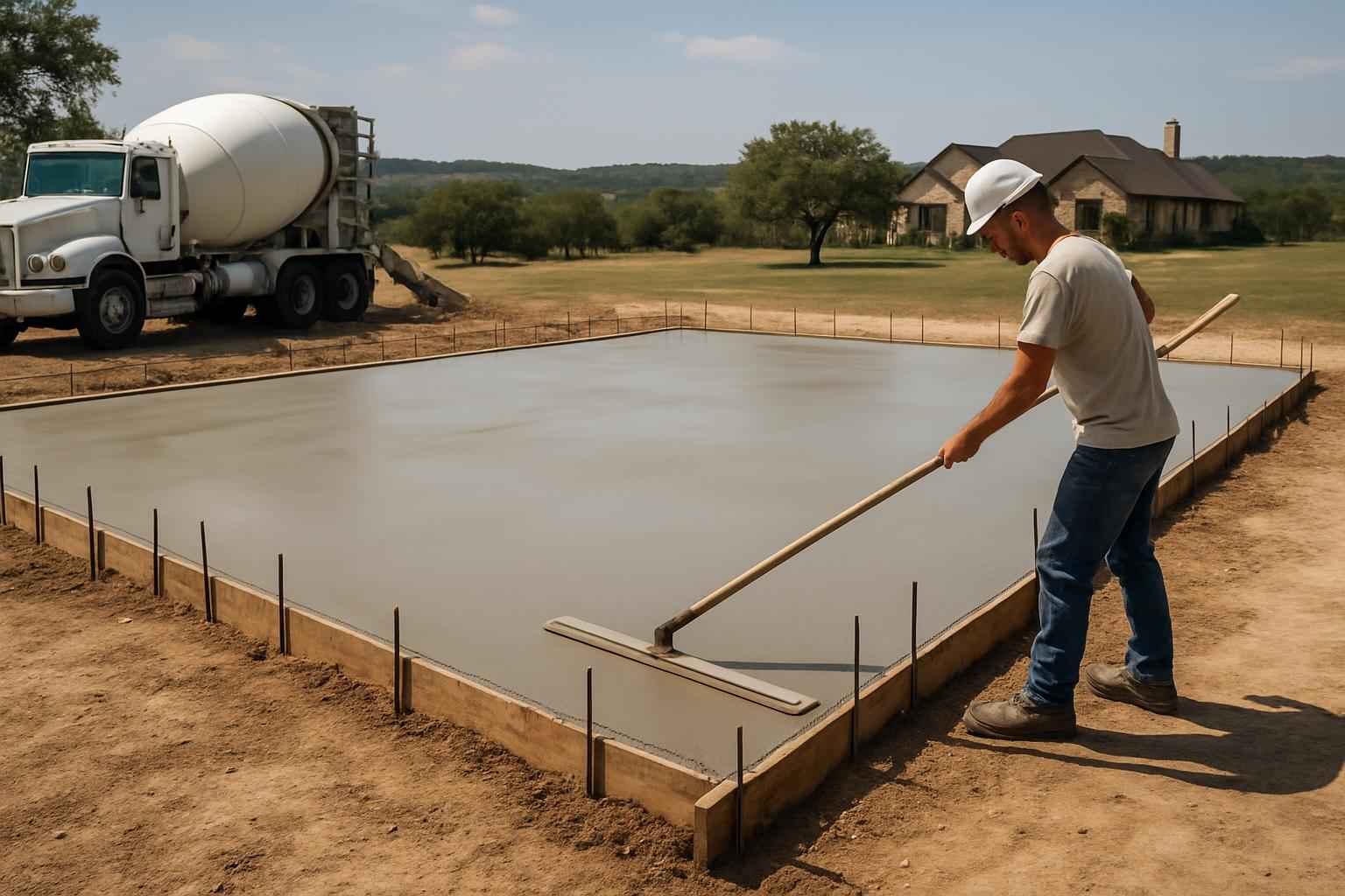 Monolithic Slab Contractor in Boerne TX