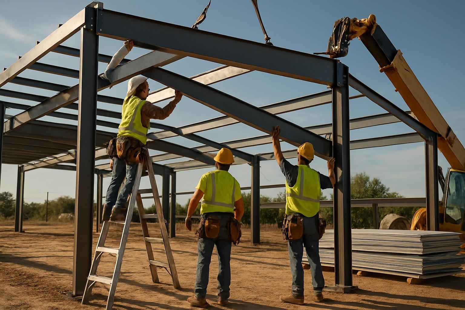 PEMB Erection Crew in Granite Shoals TX