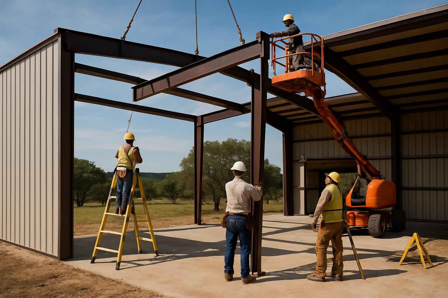 PEMB Erection Crew in Hunt TX