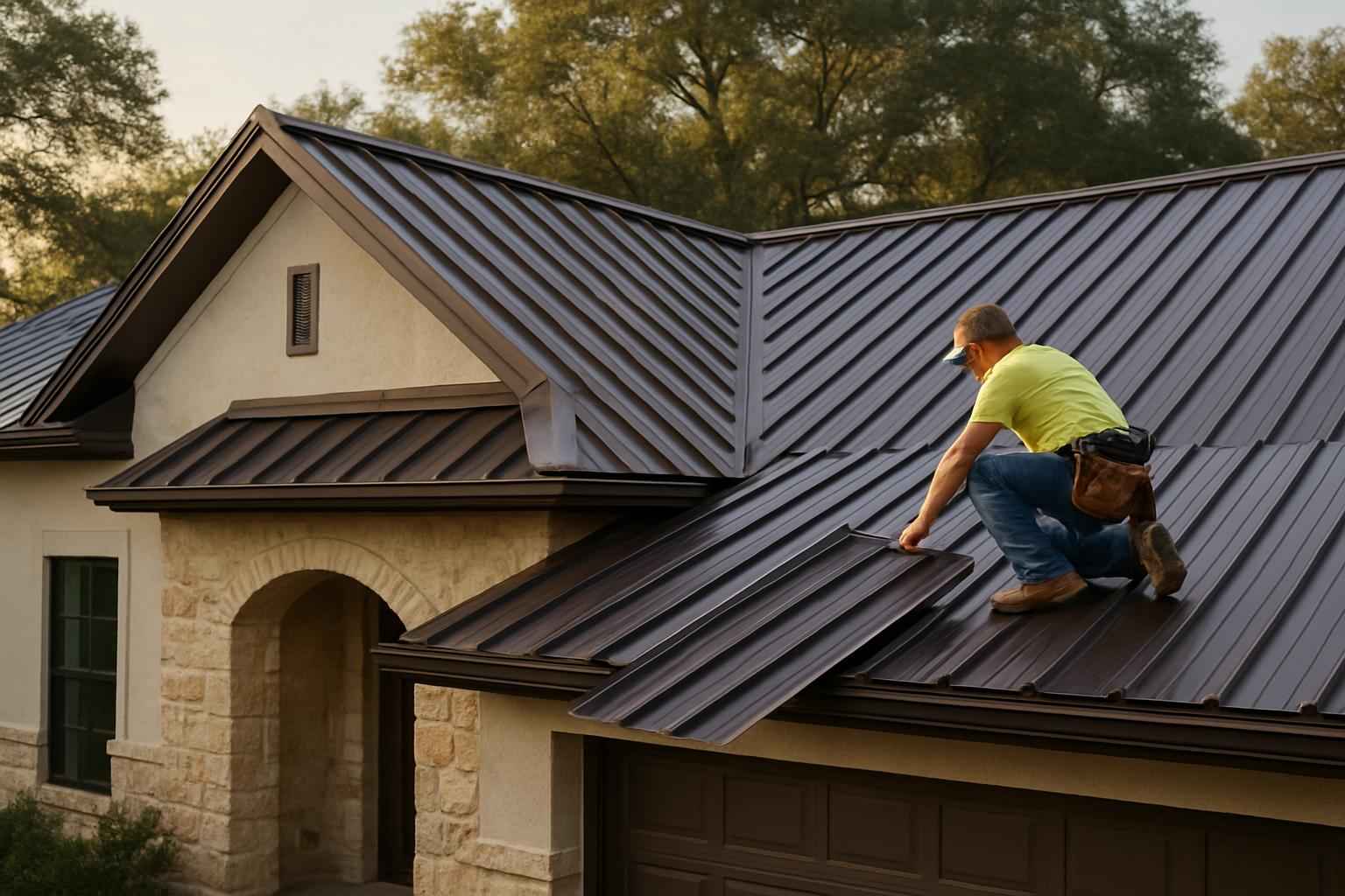 R Panel Roof Installer in Cypress Mill TX