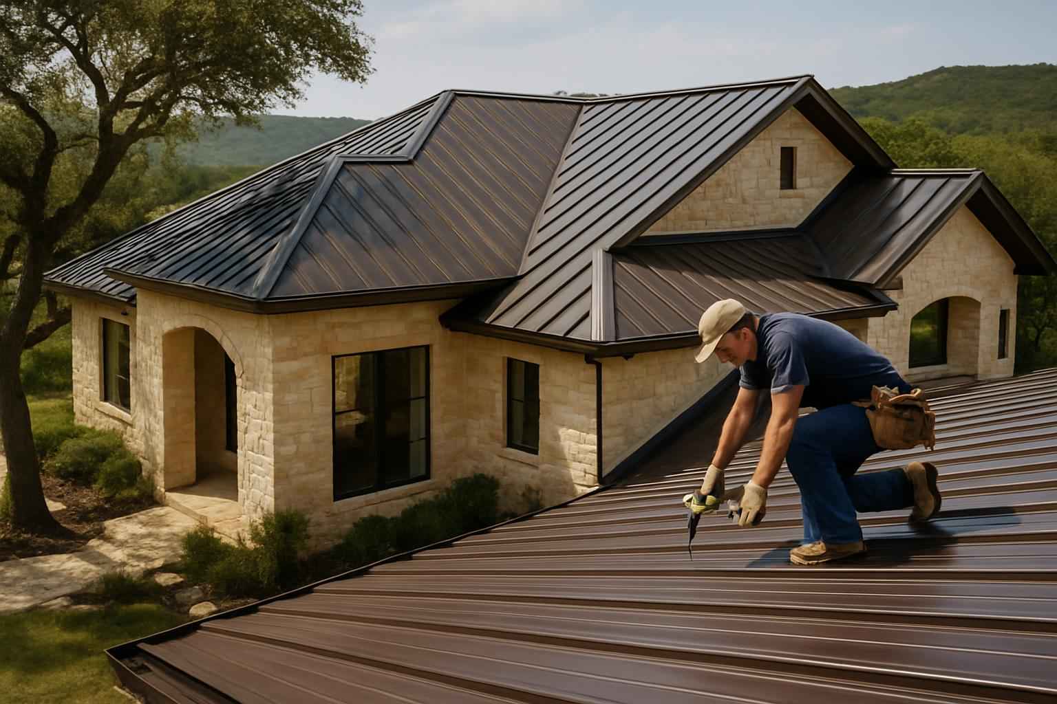 R Panel Roof Installer in Kendalia TX