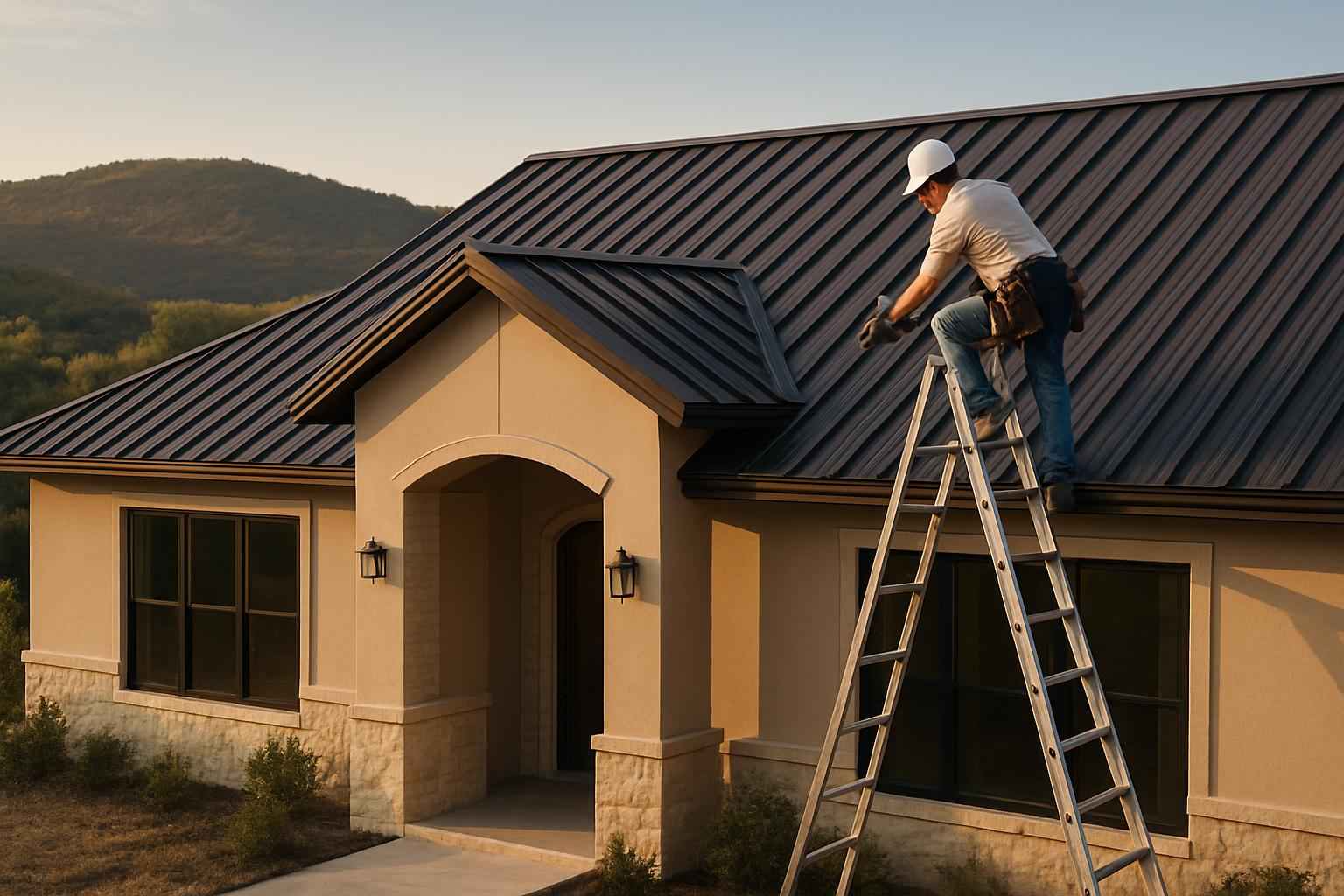 R Panel Roof Installer in Round Mountain TX