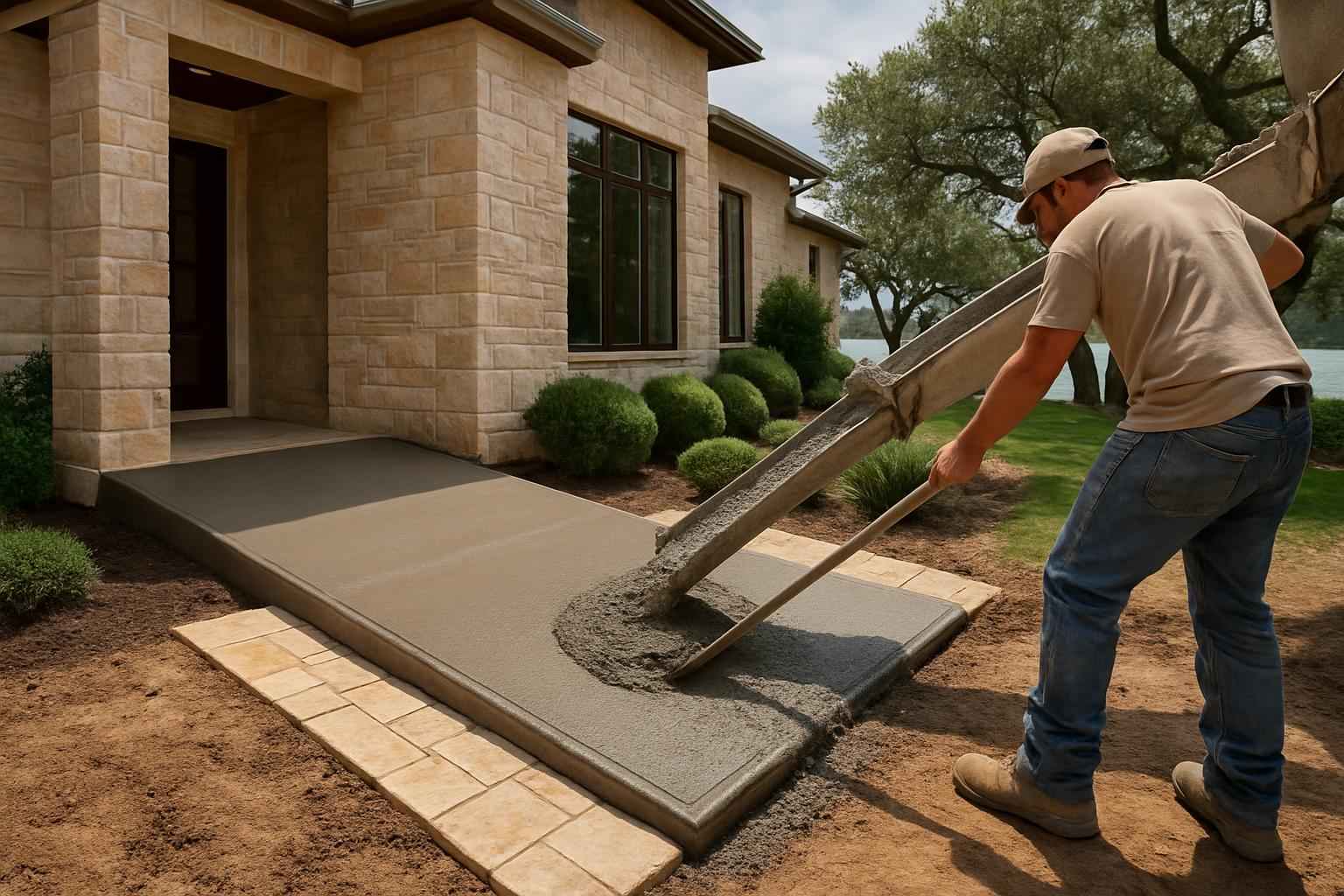 Ramp Pour Service in Granite Shoals TX