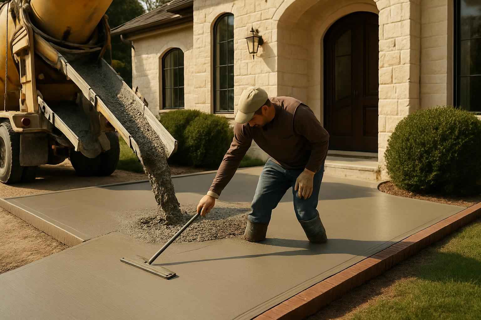 Ramp Pour Service in Hunt TX