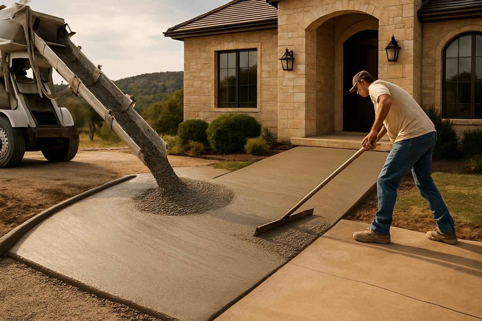 Ramp Pour Service in Round Mountain TX