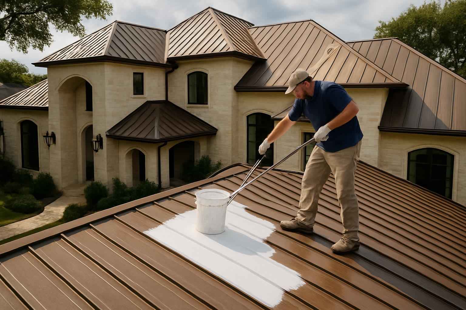 Roof Recoat Service in Cypress Mill TX