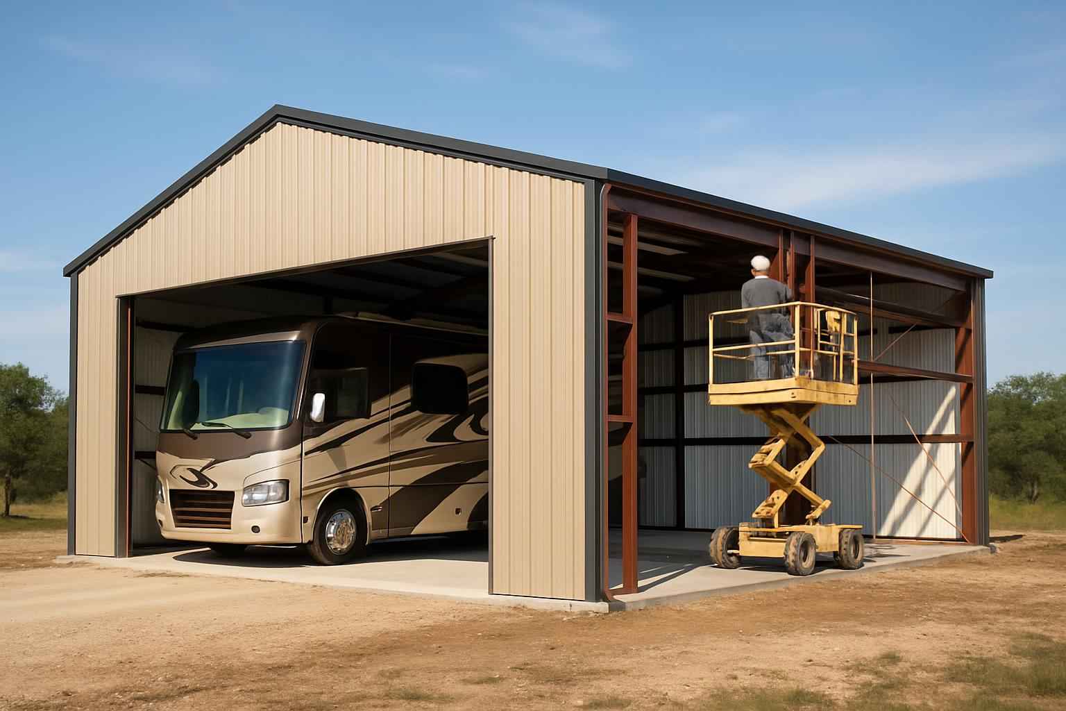 RV Bay Construction Service in Round Mountain TX