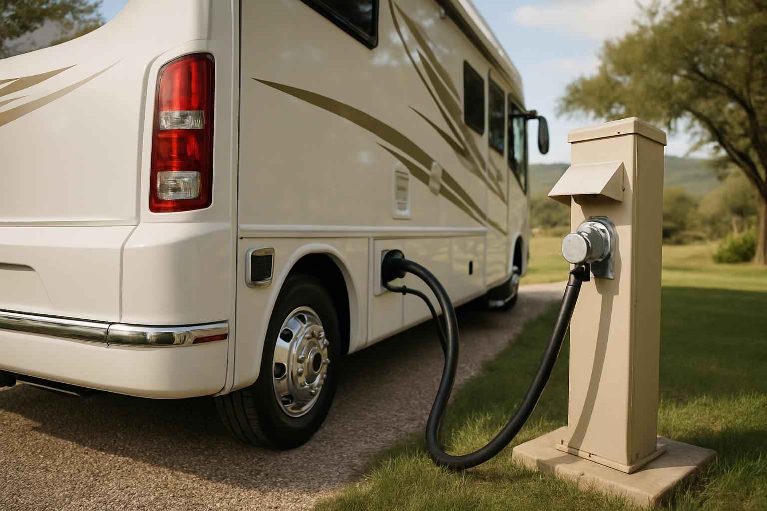 RV Electrical Hookup Service in Round Mountain TX