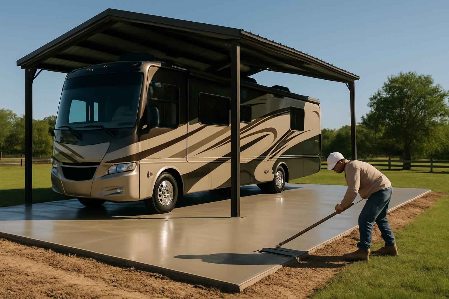 RV Storage Slab Contractor in Cypress Mill TX