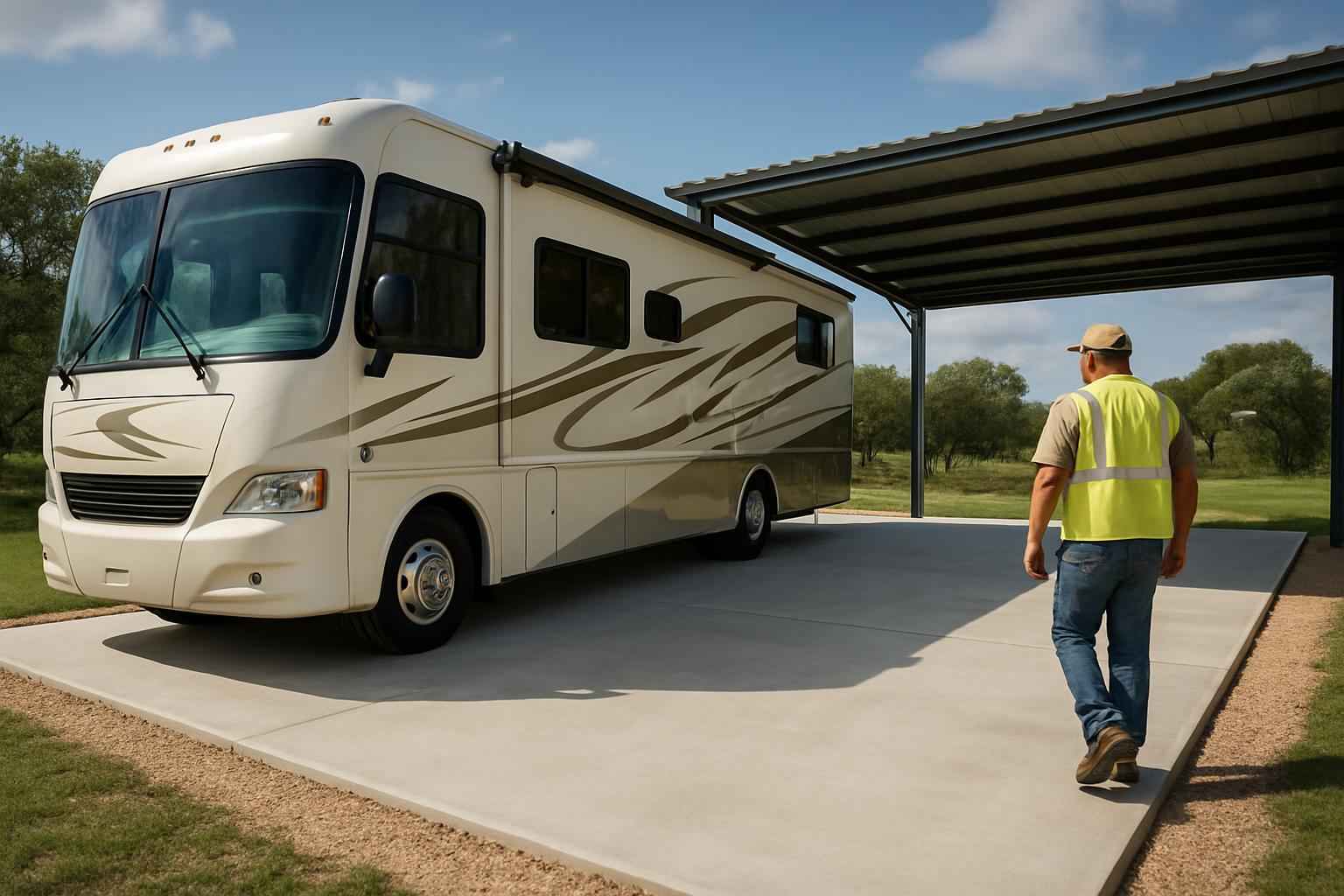 RV Storage Slab Contractor in Granite Shoals TX