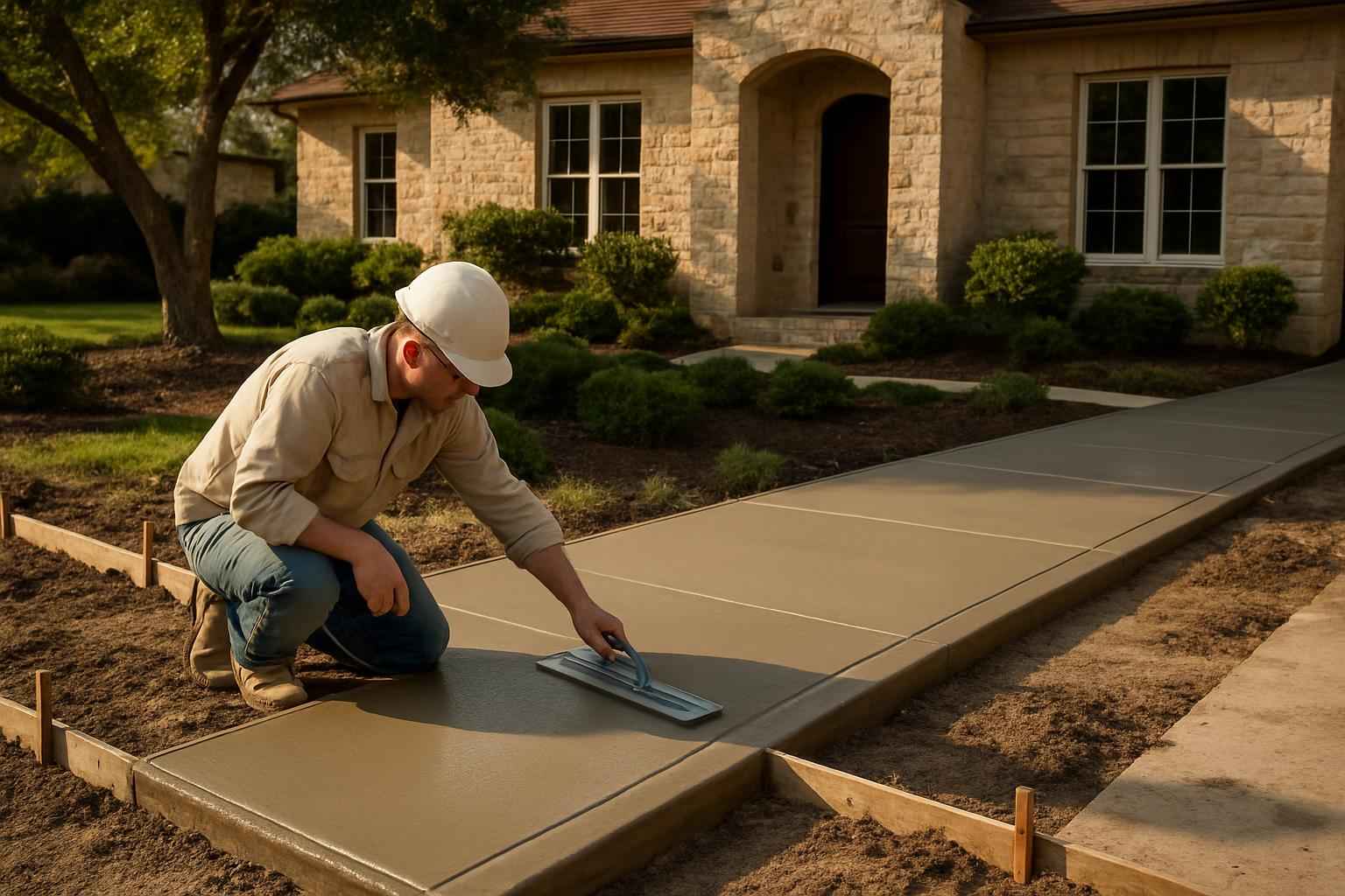 Sidewalk Flatwork Contractor in Kendalia TX