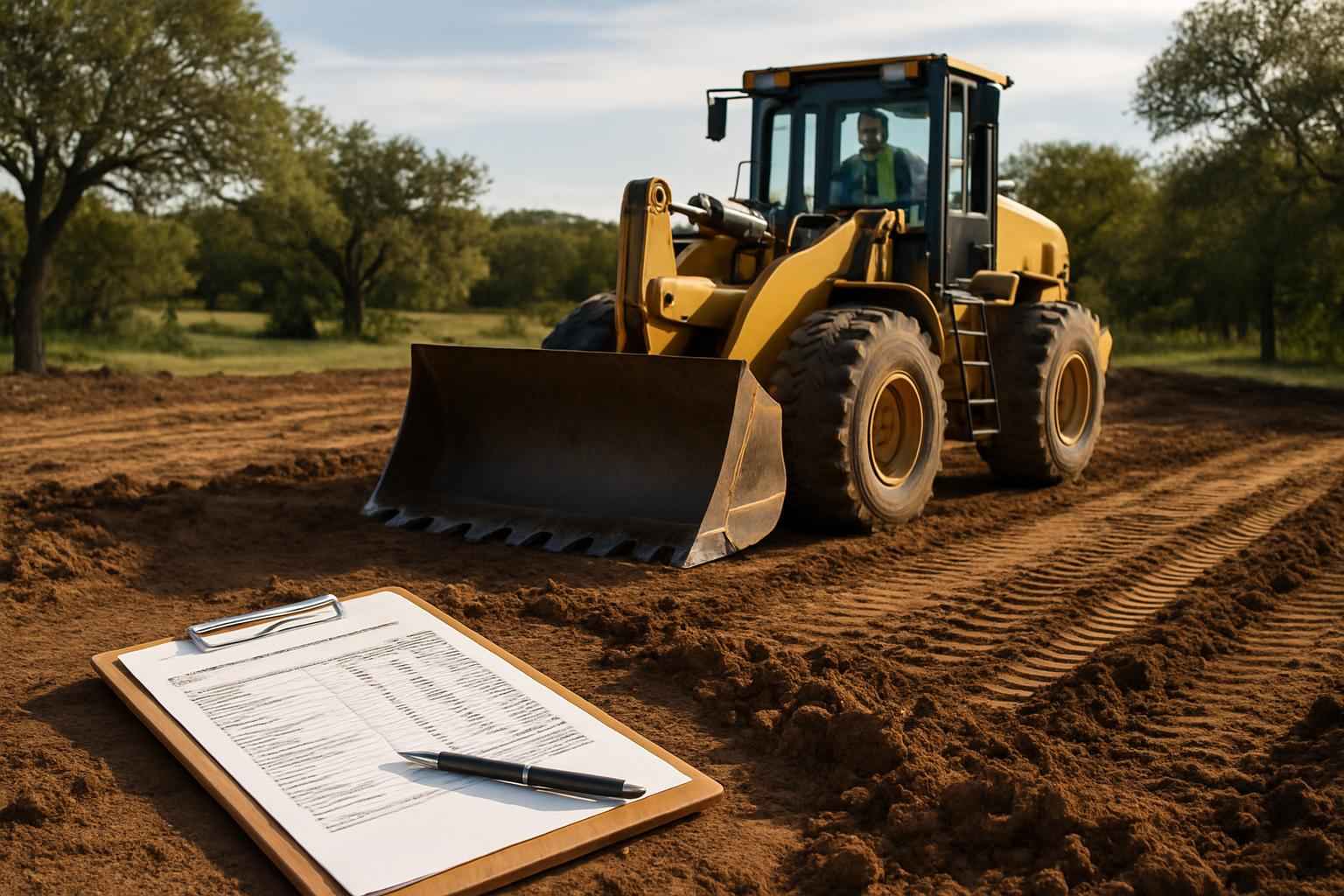 Site Prep Cost Estimate in Llano TX