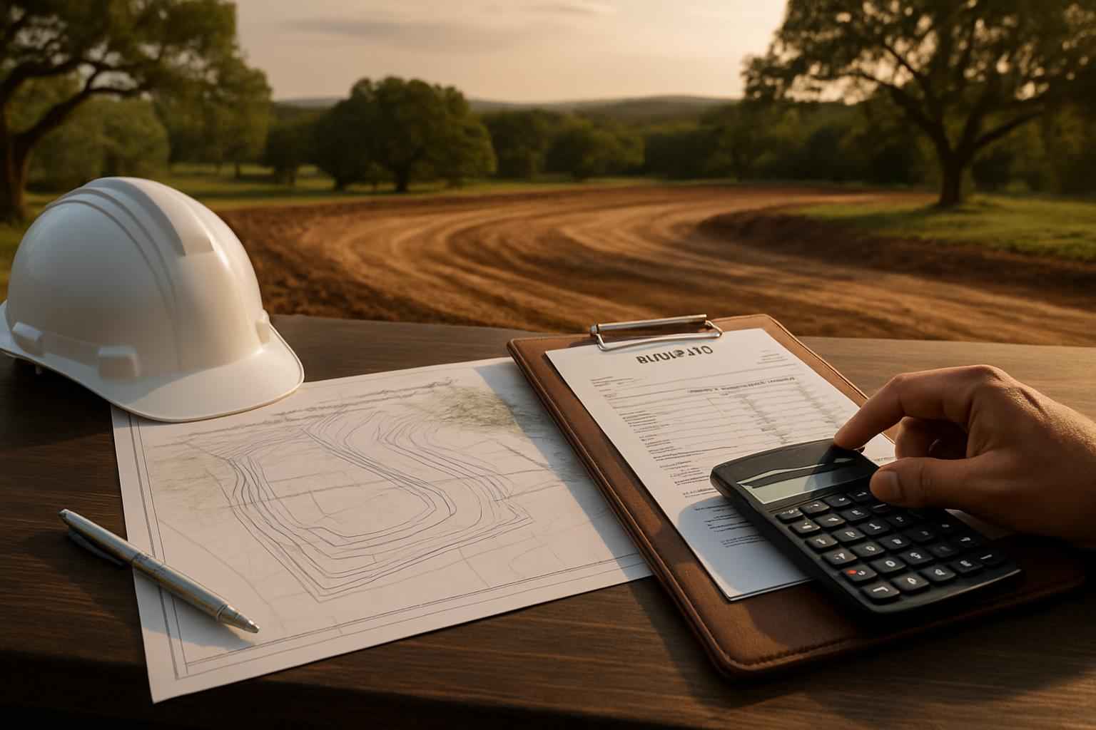 Site Prep Cost Estimate in Round Mountain TX