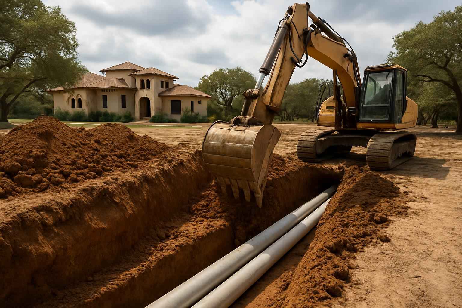 Site Utilities Trenching Service in Boerne TX