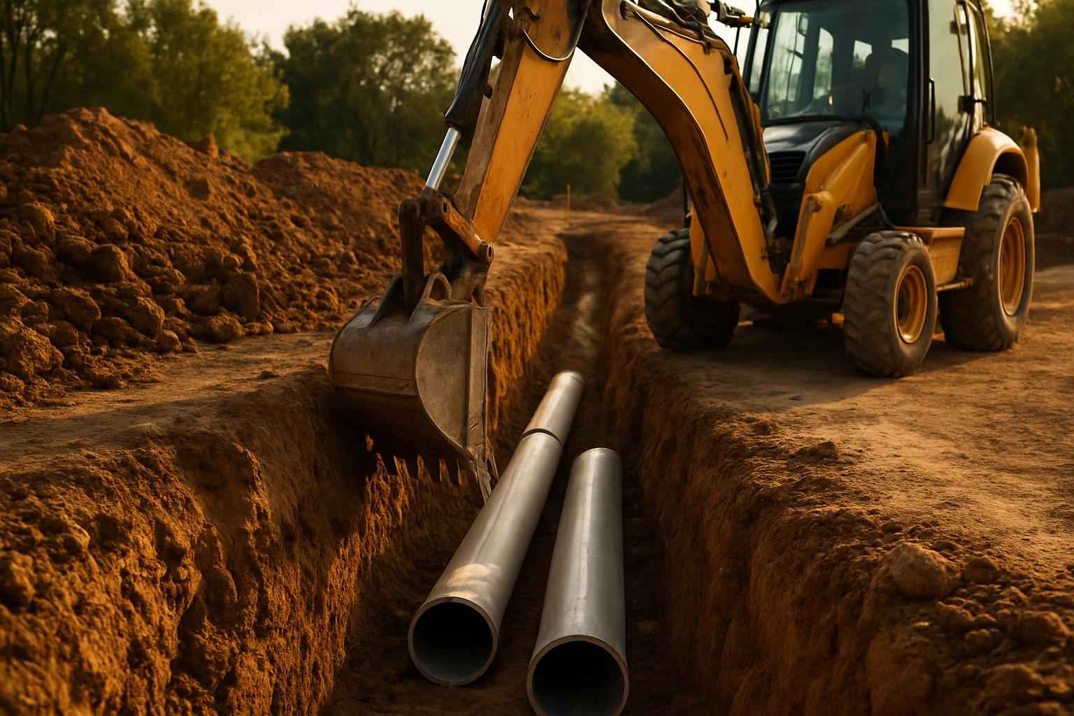 Site Utilities Trenching Service in Granite Shoals TX
