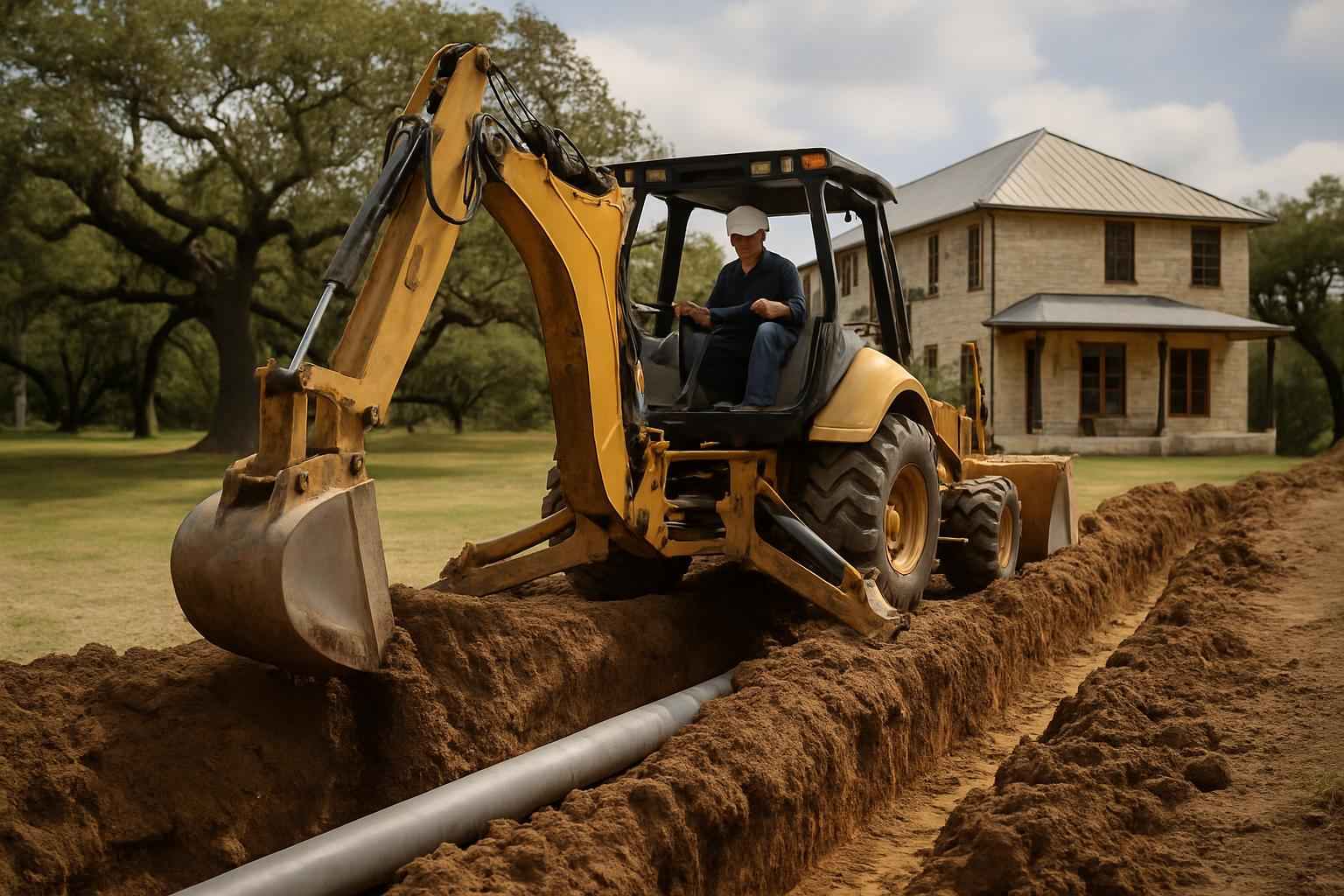 Site Utilities Trenching Service in Hunt TX