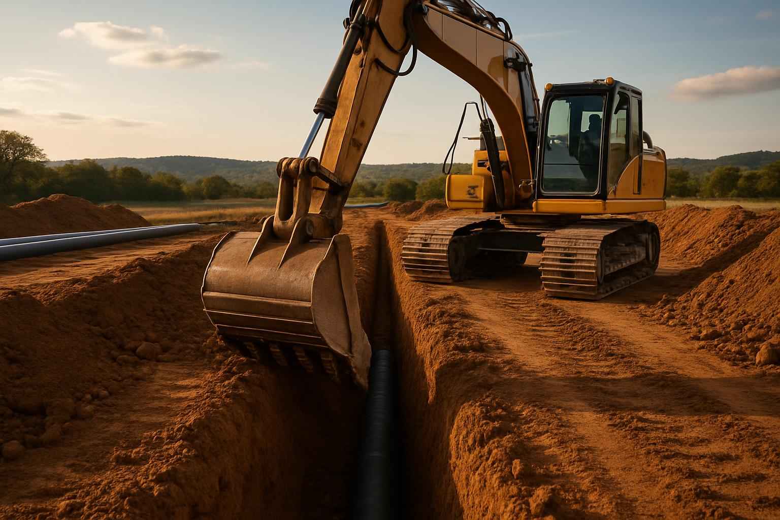 Site Utilities Trenching Service in Llano TX